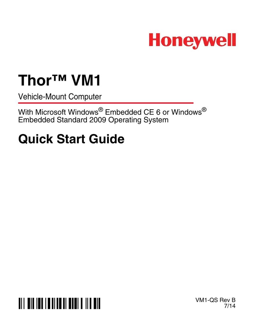Honeywell Thor VM1 Laptop User Manual