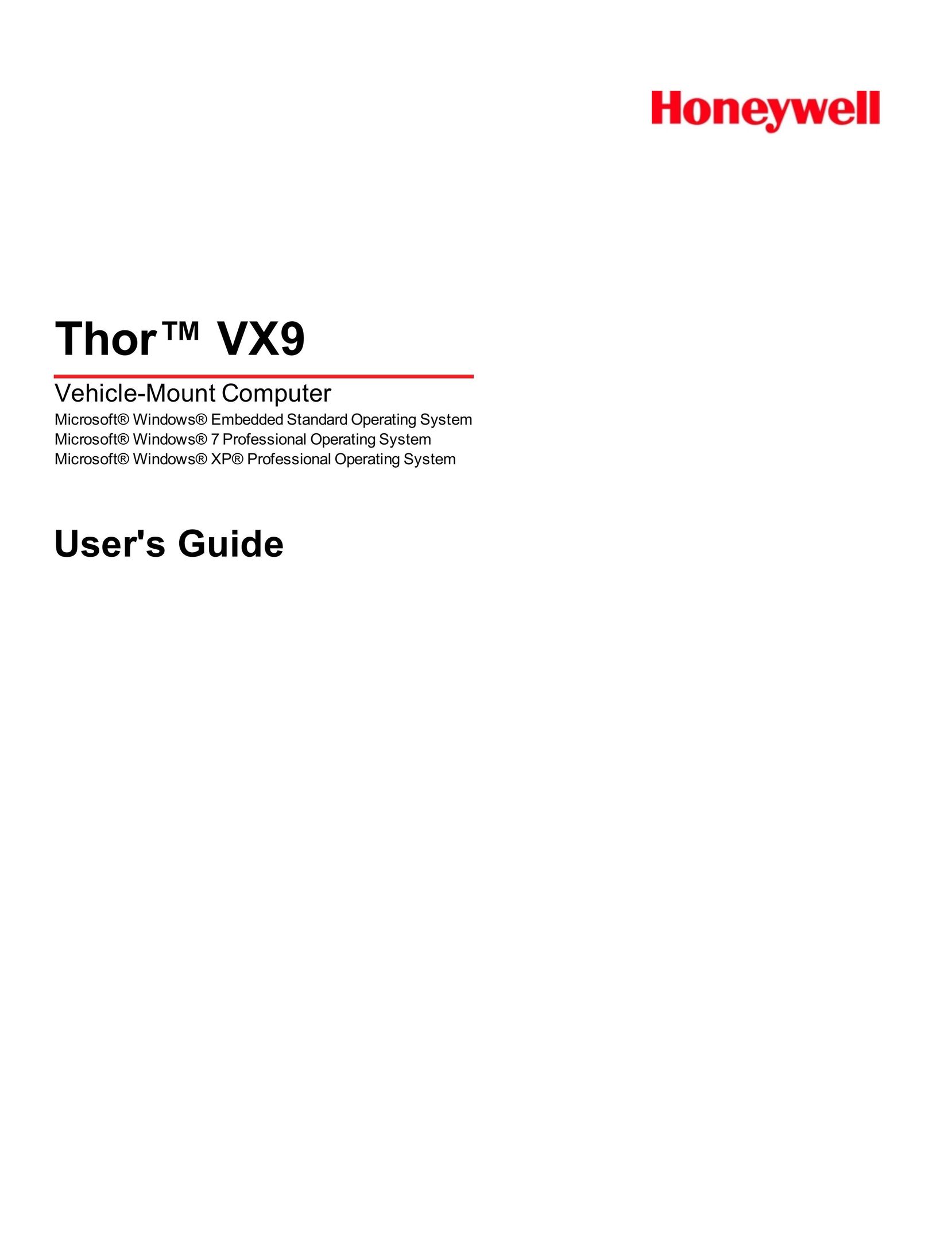 Honeywell Thor VX9 Laptop User Manual