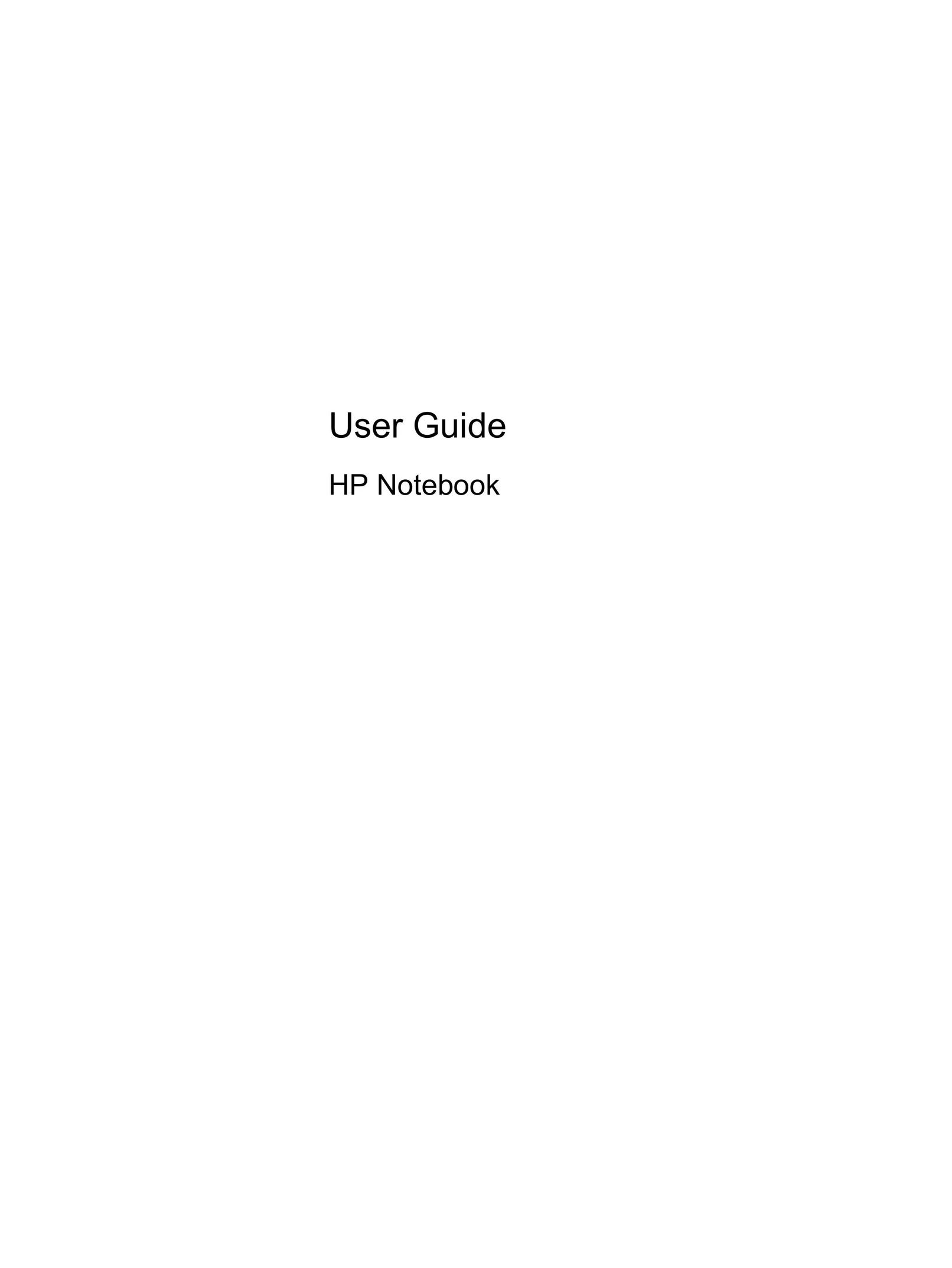 HP (Hewlett-Packard) 13-2000 Laptop User Manual