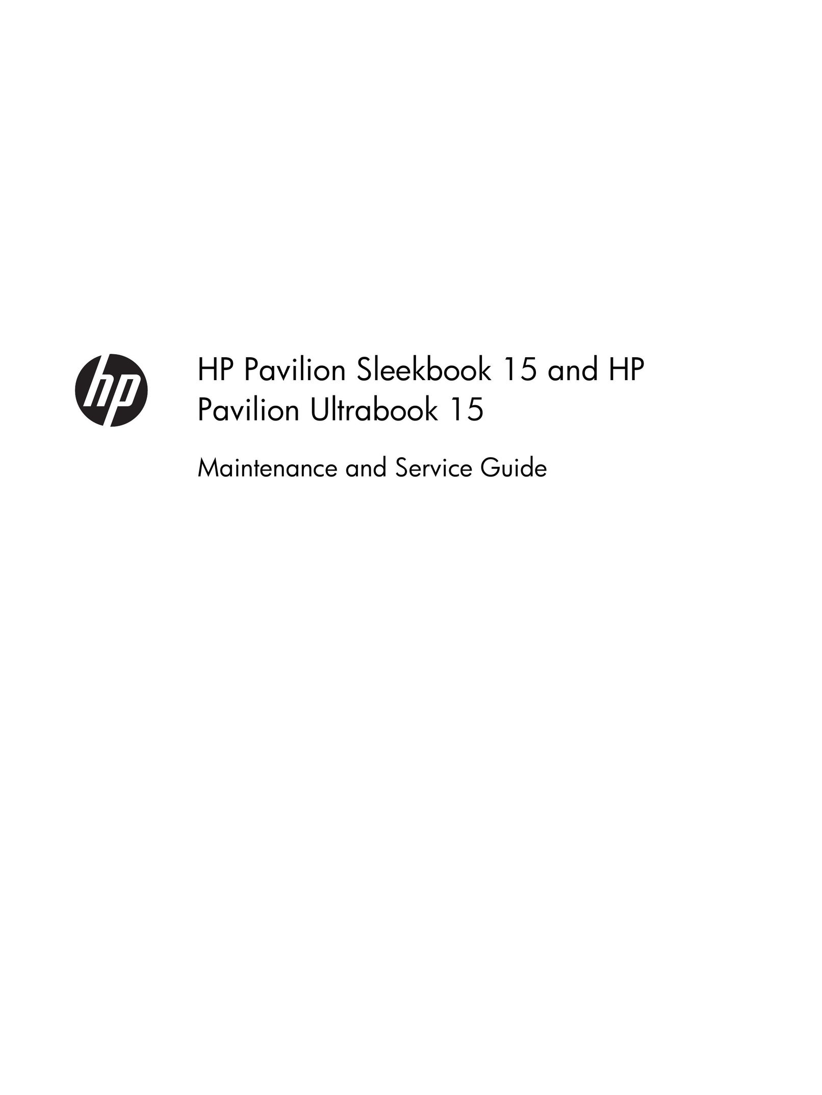 HP (Hewlett-Packard) 15 Laptop User Manual