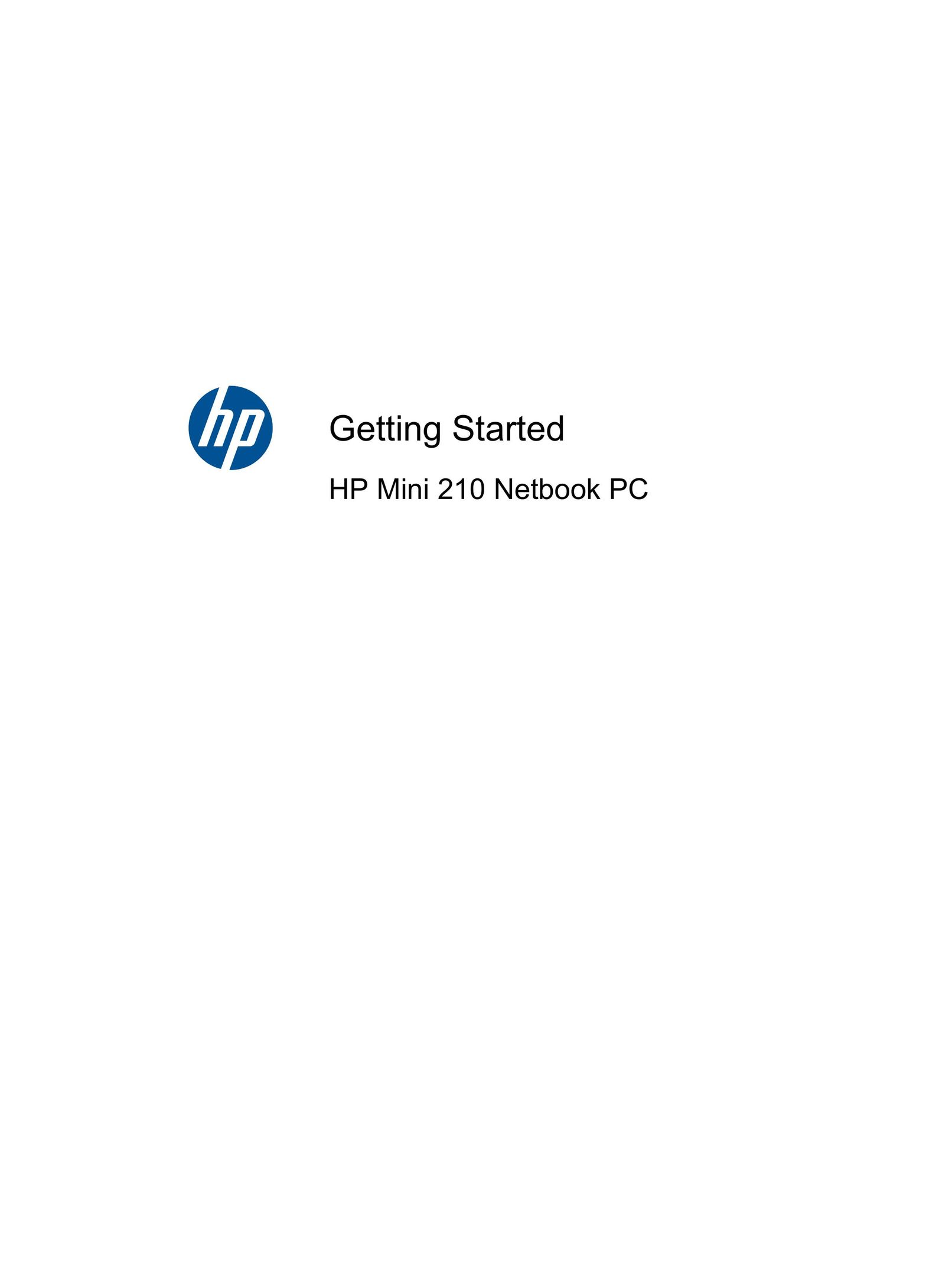 HP (Hewlett-Packard) 210 Laptop User Manual