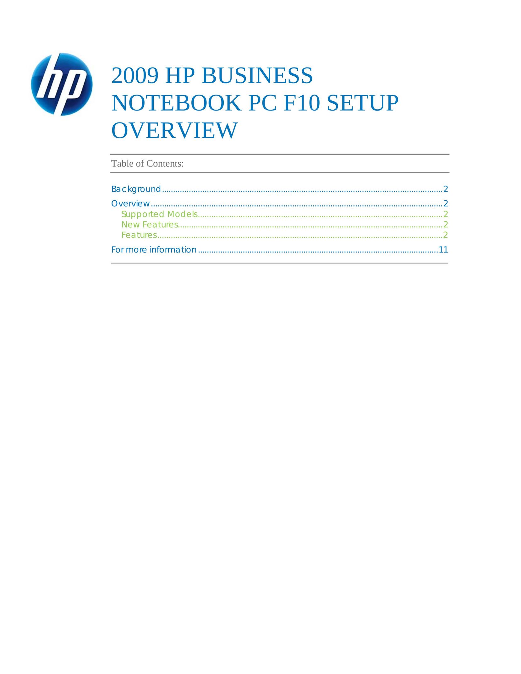 HP (Hewlett-Packard) 2540 Laptop User Manual
