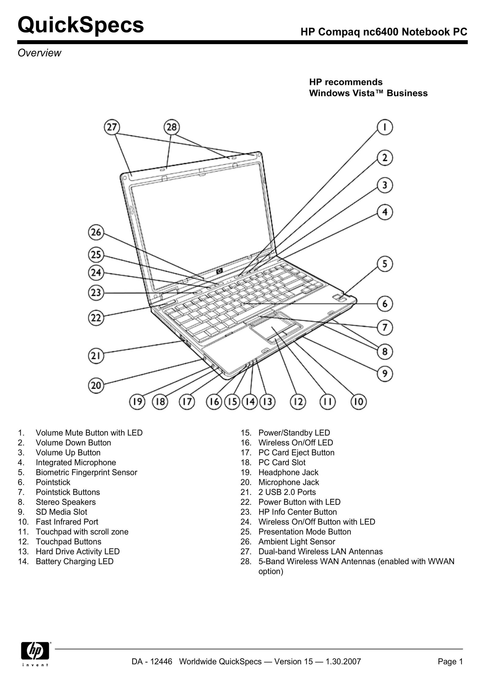 Intel nc6400 Laptop User Manual