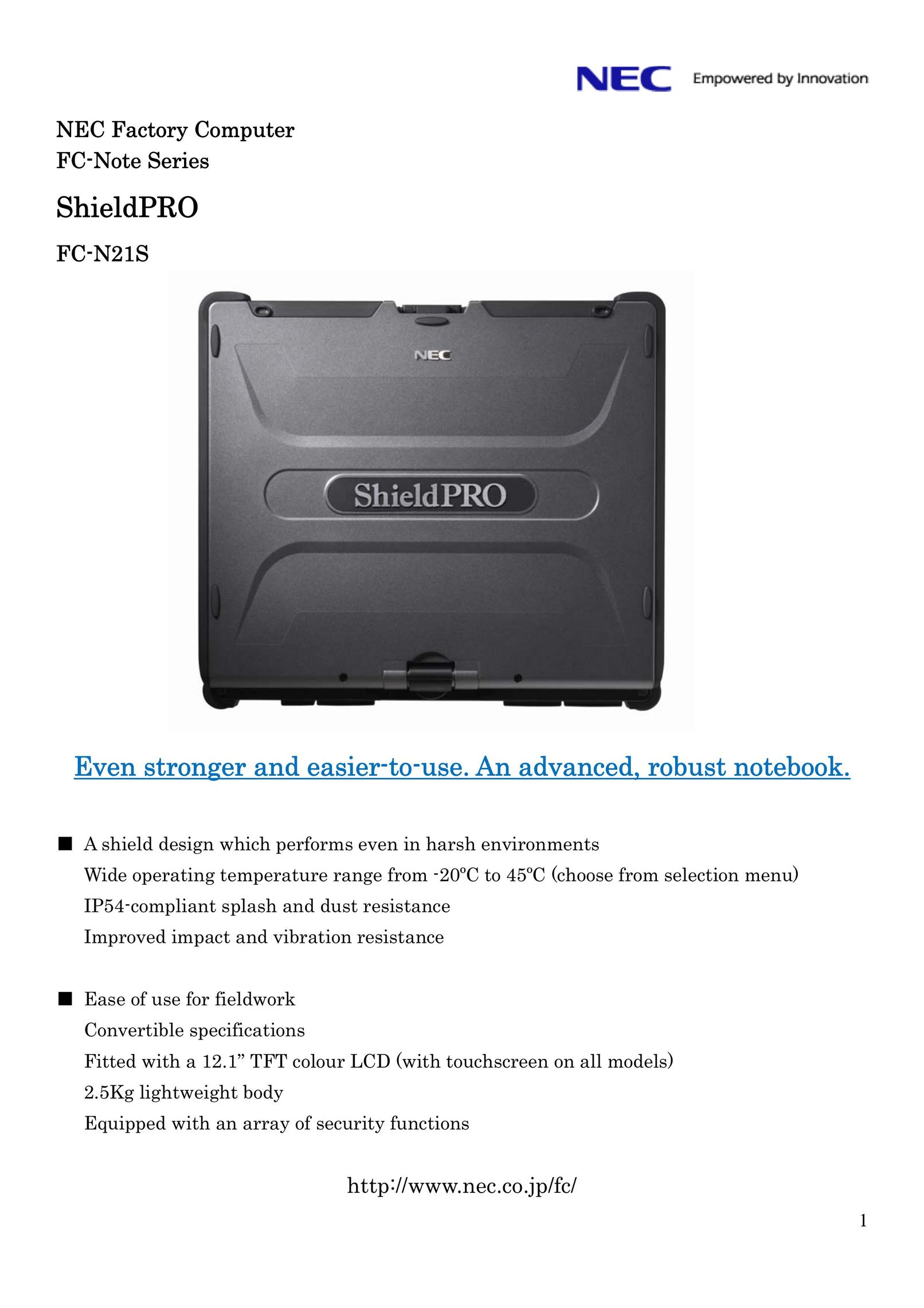 NEC FC-N21S Laptop User Manual
