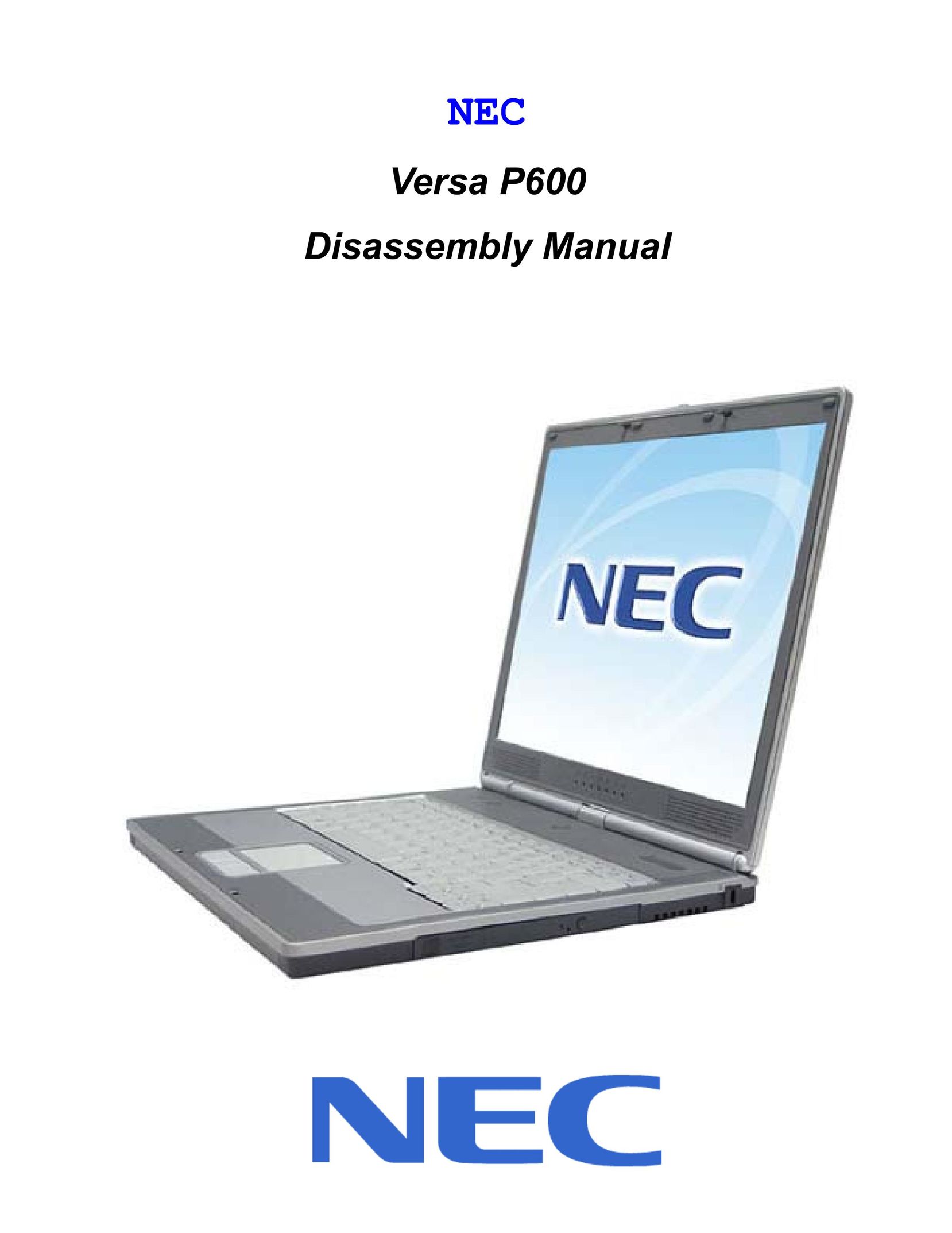 NEC P600 Laptop User Manual