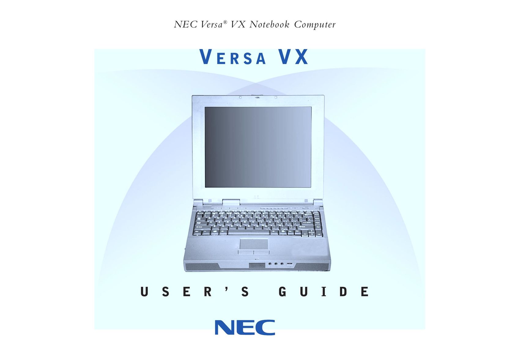 NEC VX Laptop User Manual