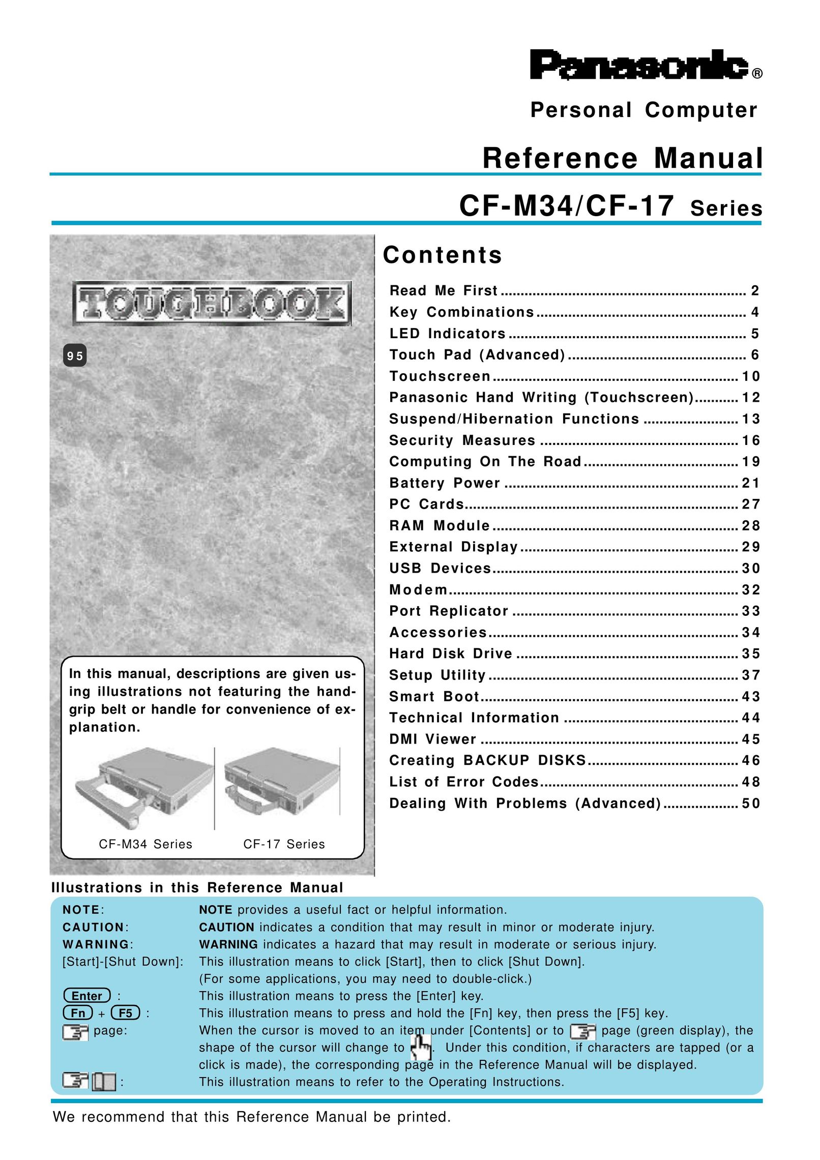 Panasonic CF-17 Laptop User Manual
