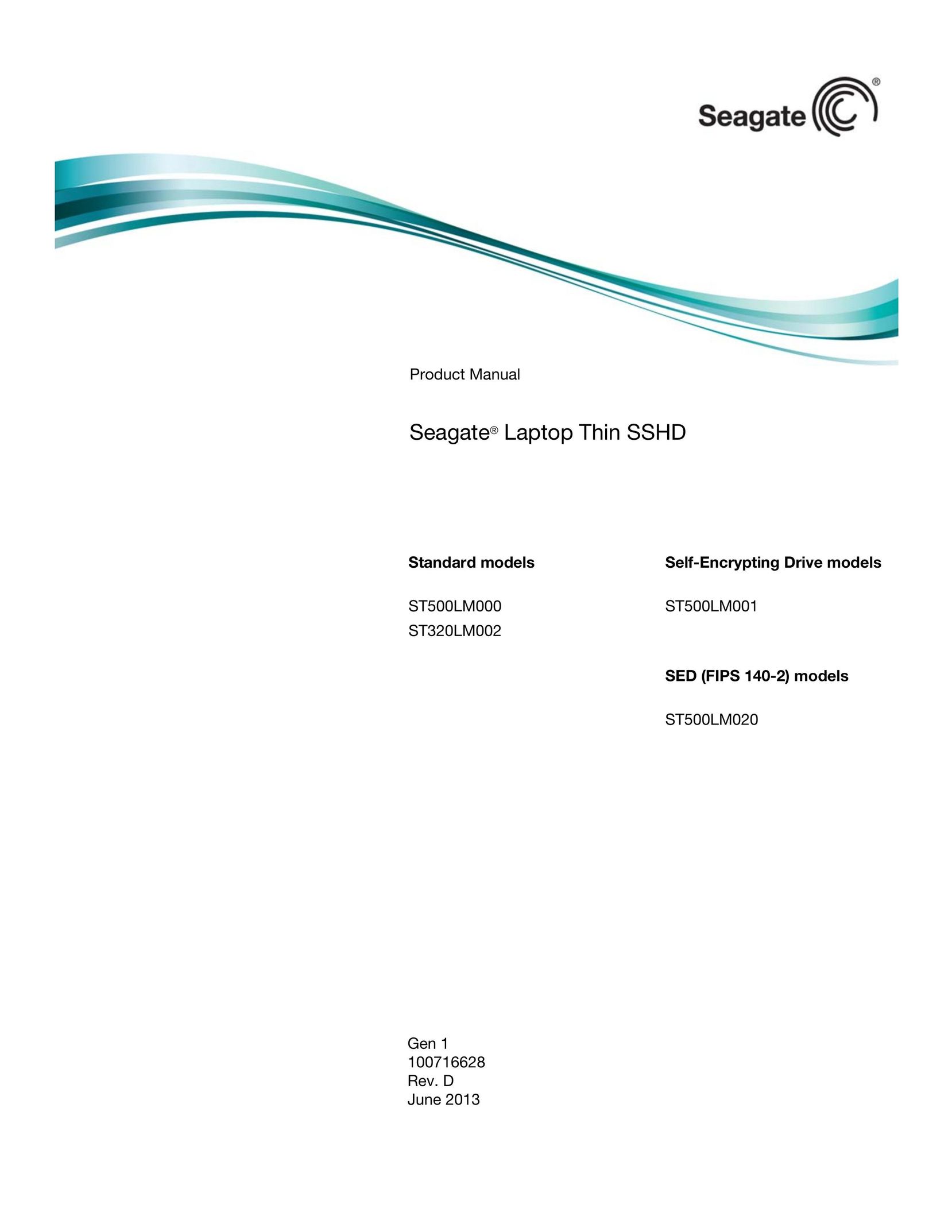Seagate ST320LM002 Laptop User Manual