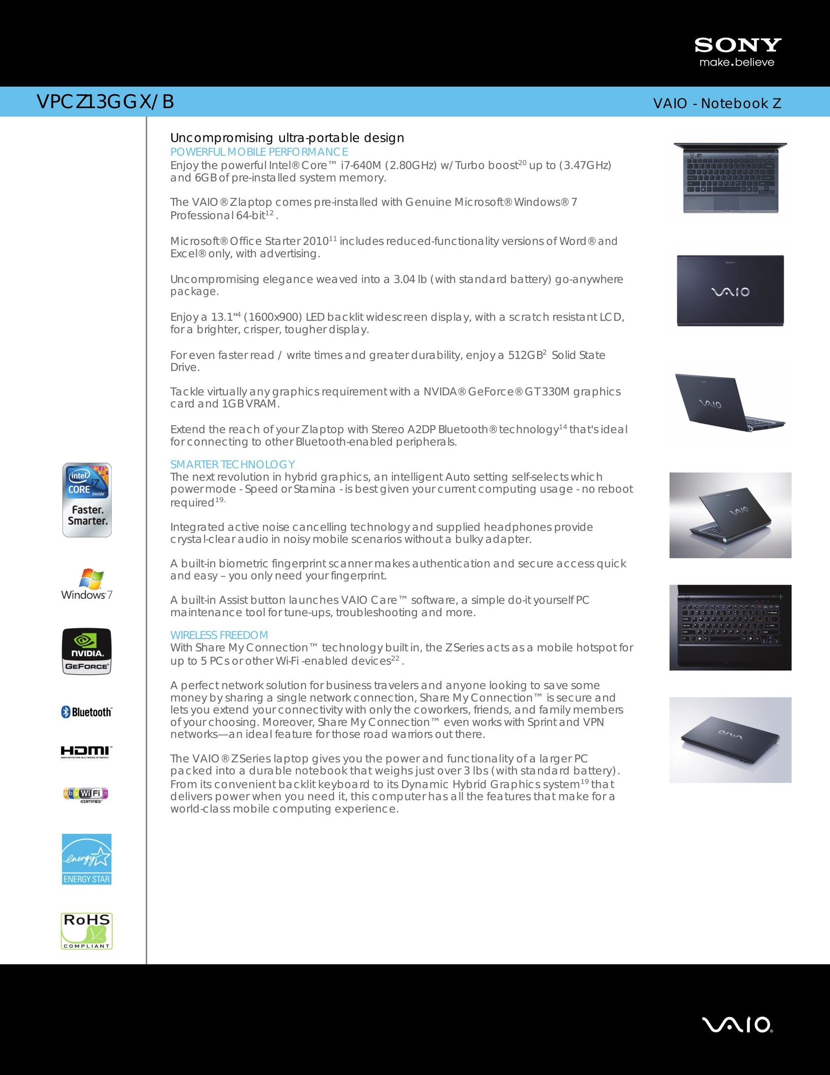 Sony A8N-VM CSM Laptop User Manual