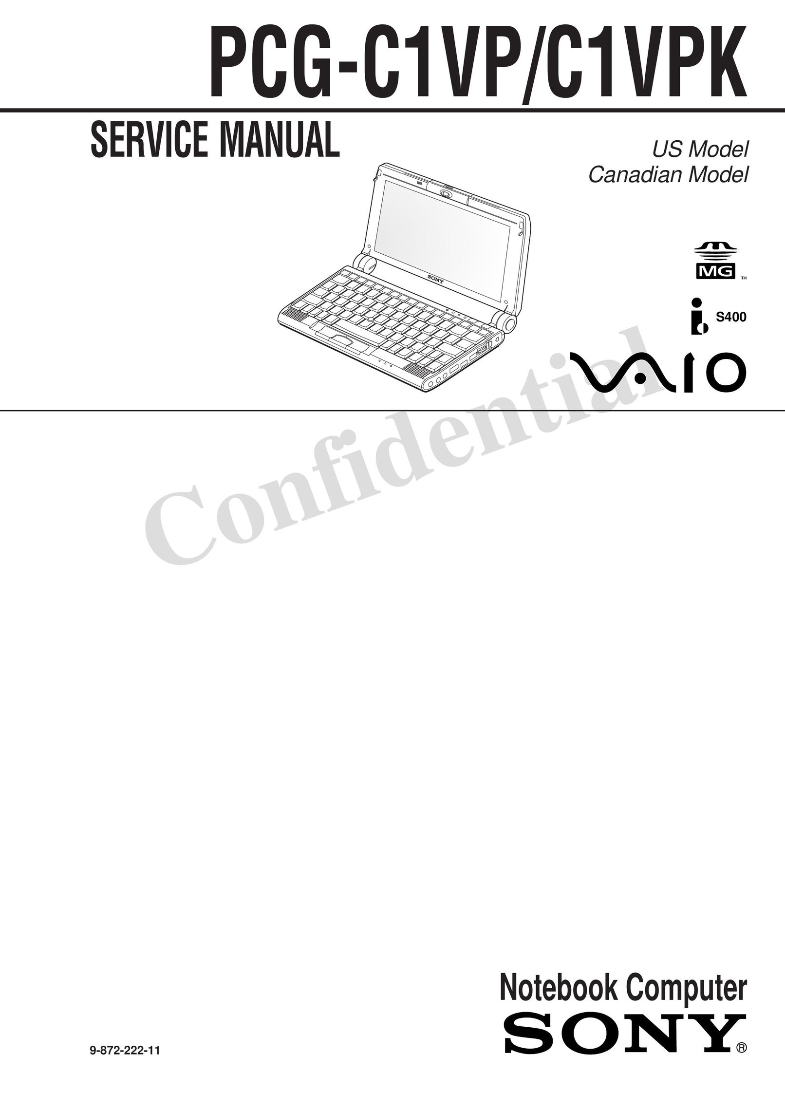 Sony C1VPK Laptop User Manual