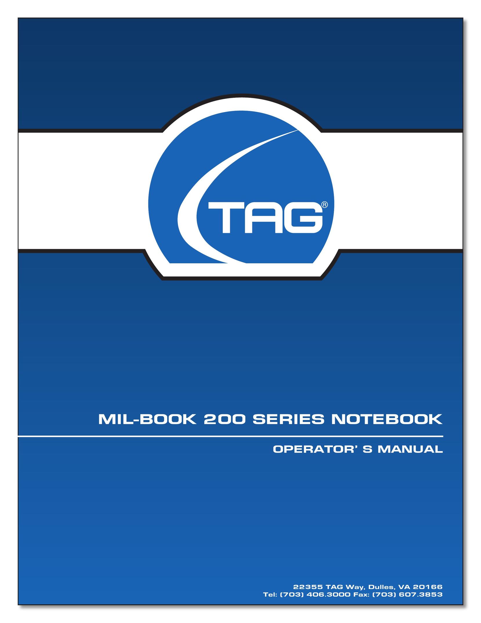 TAG MIL-BOOK 200 Series Laptop User Manual