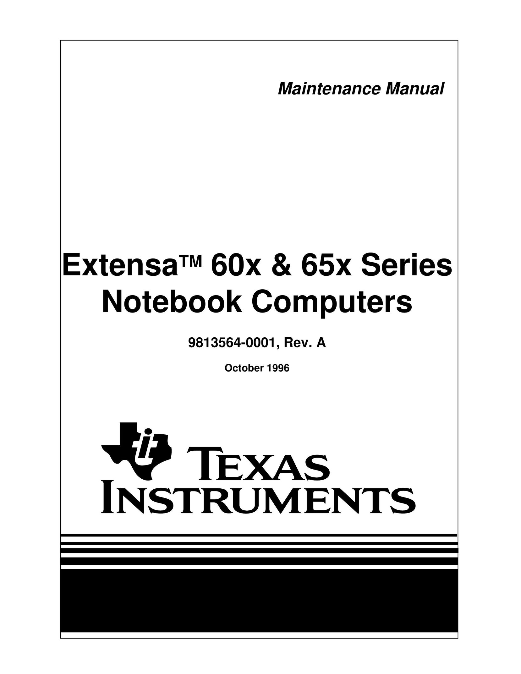 Texas Instruments 60X Laptop User Manual