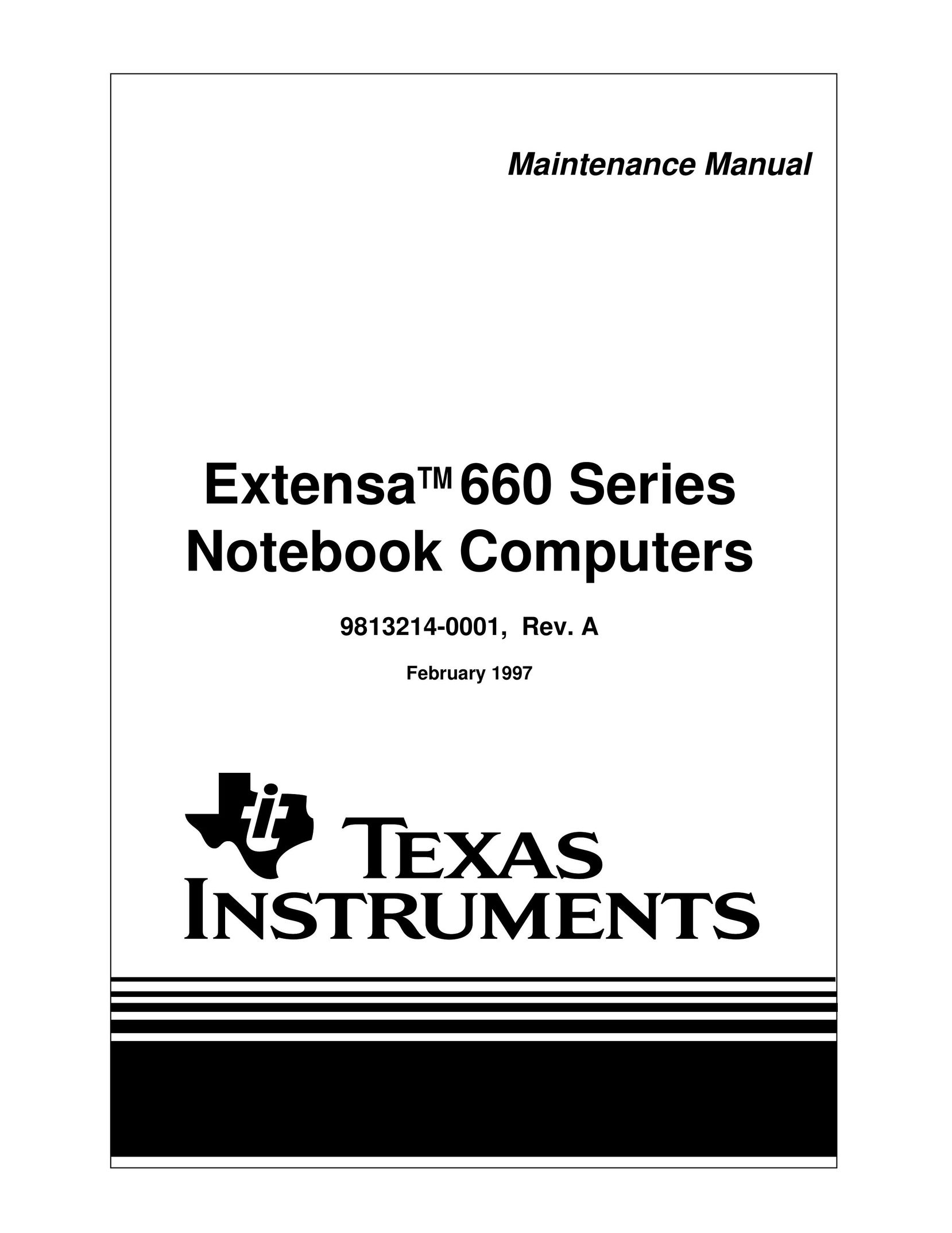 Texas Instruments 660 Laptop User Manual