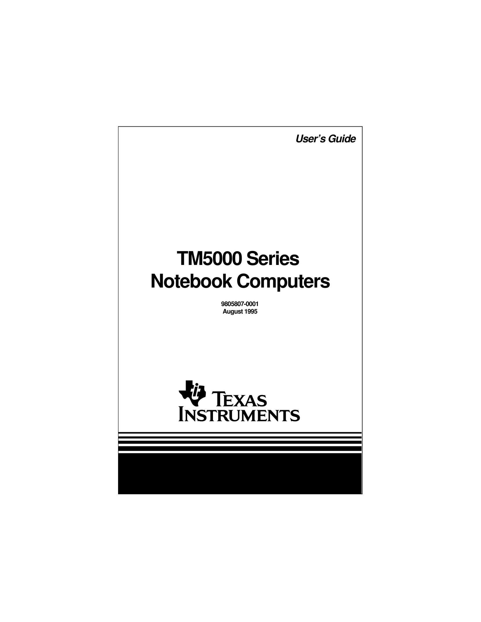 Texas Instruments TM5000 Series Laptop User Manual
