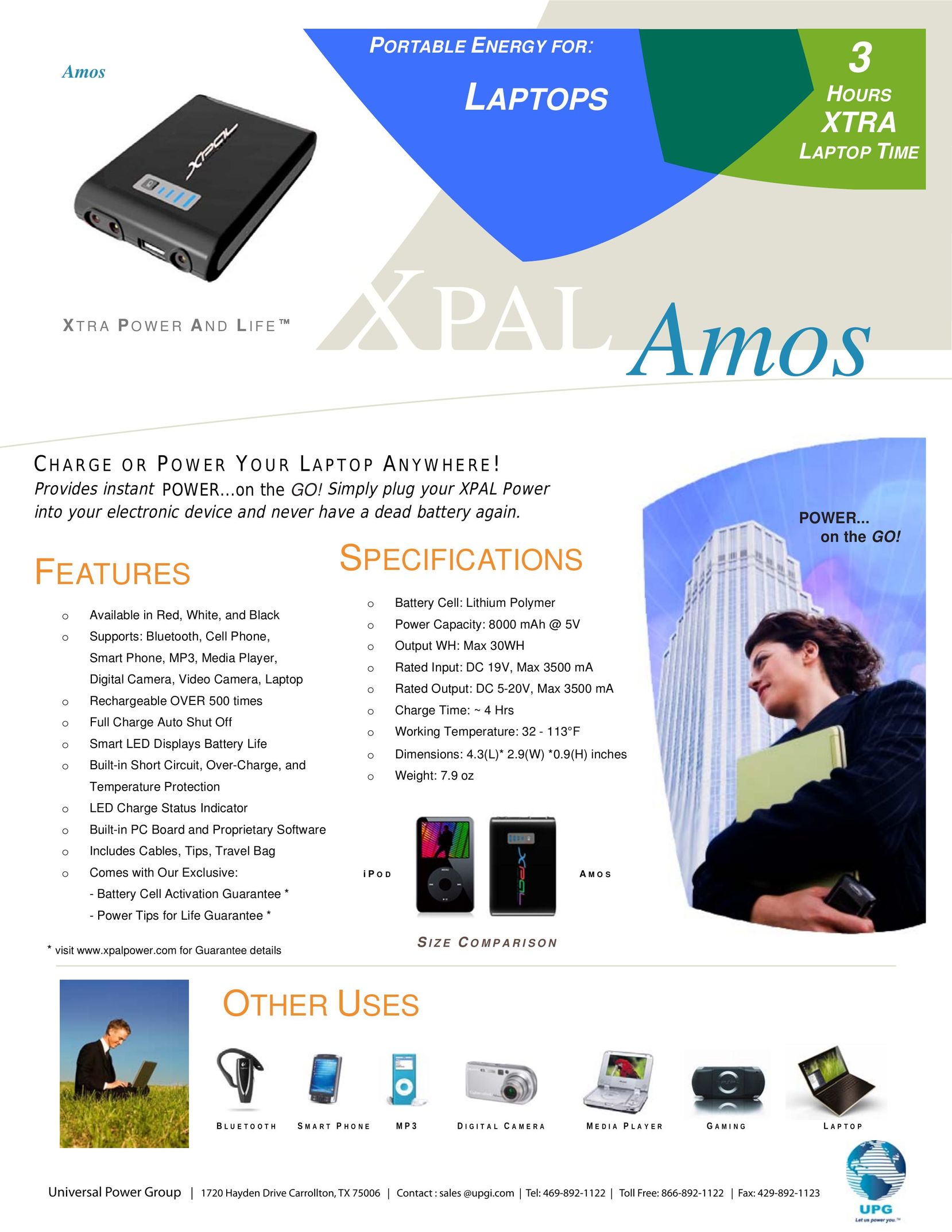 Universal Power Group XPAL Amos Laptop User Manual