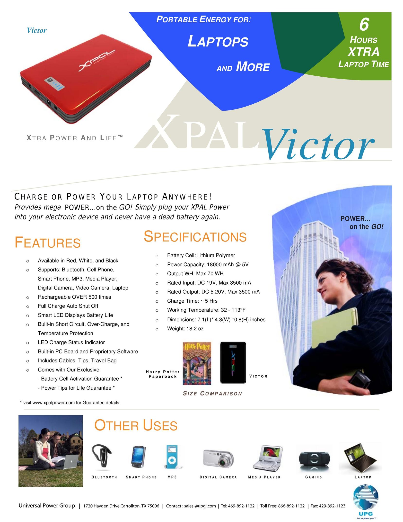 Universal Power Group XPAL Victor Laptop User Manual