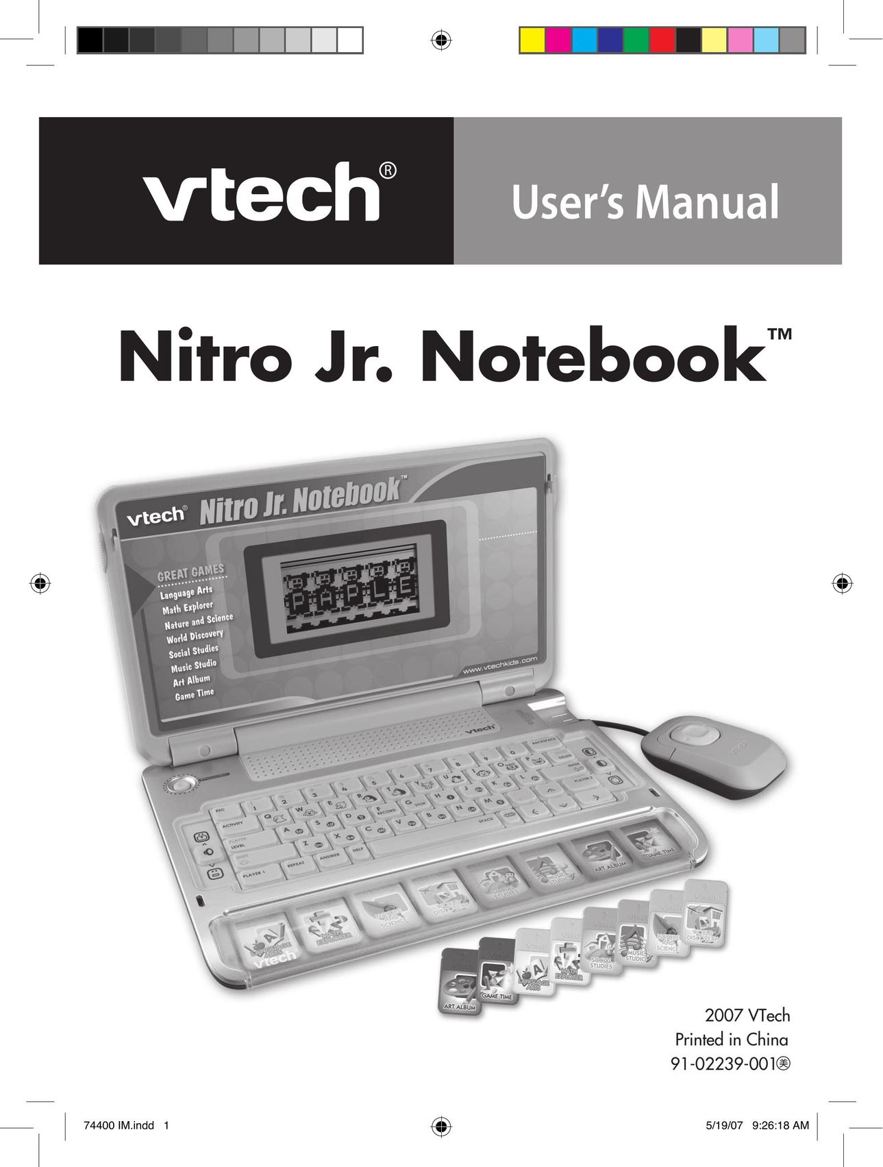 VTech 91-02239-001 Laptop User Manual