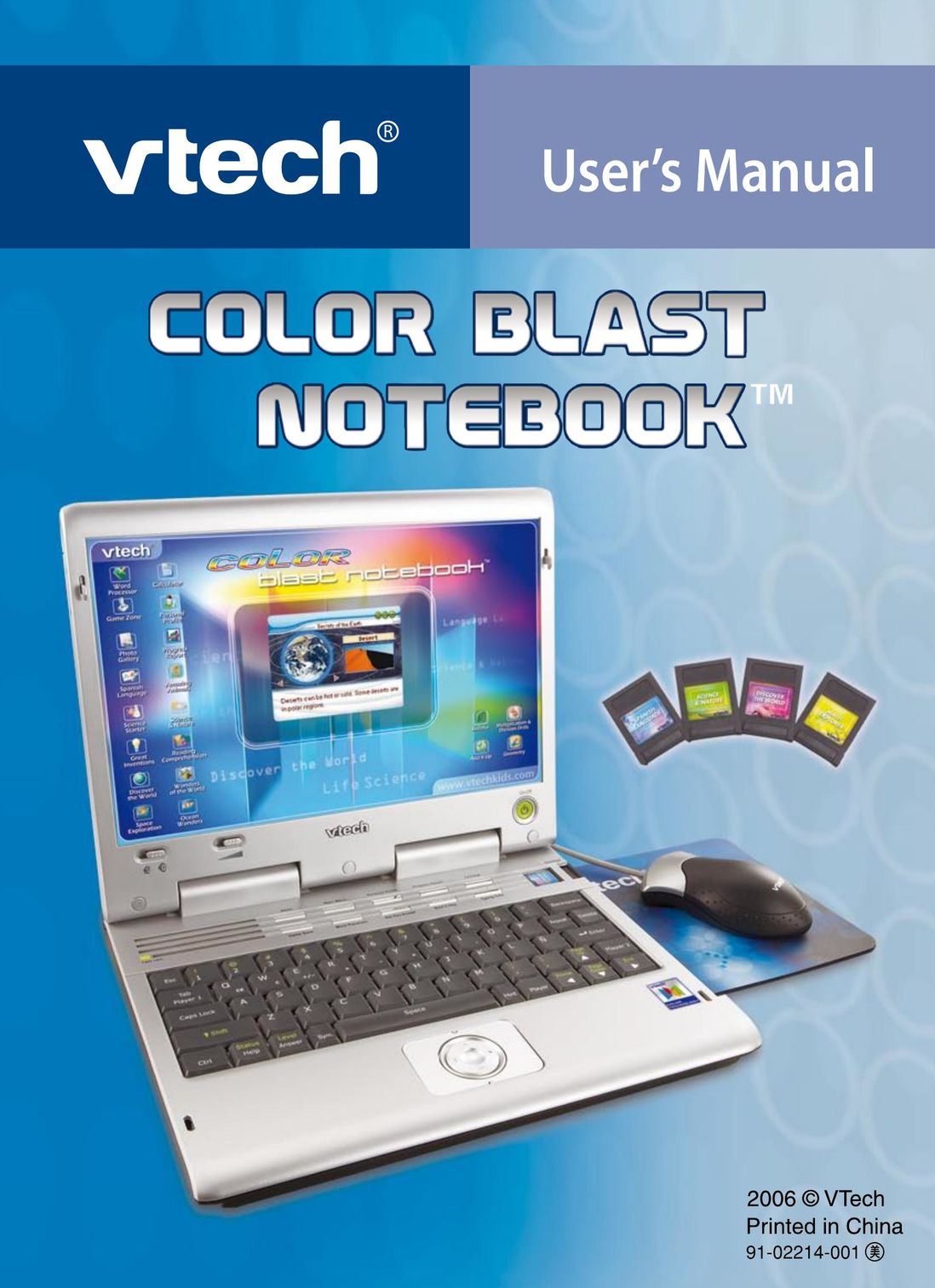 VTech Color Blast Notebook Laptop User Manual