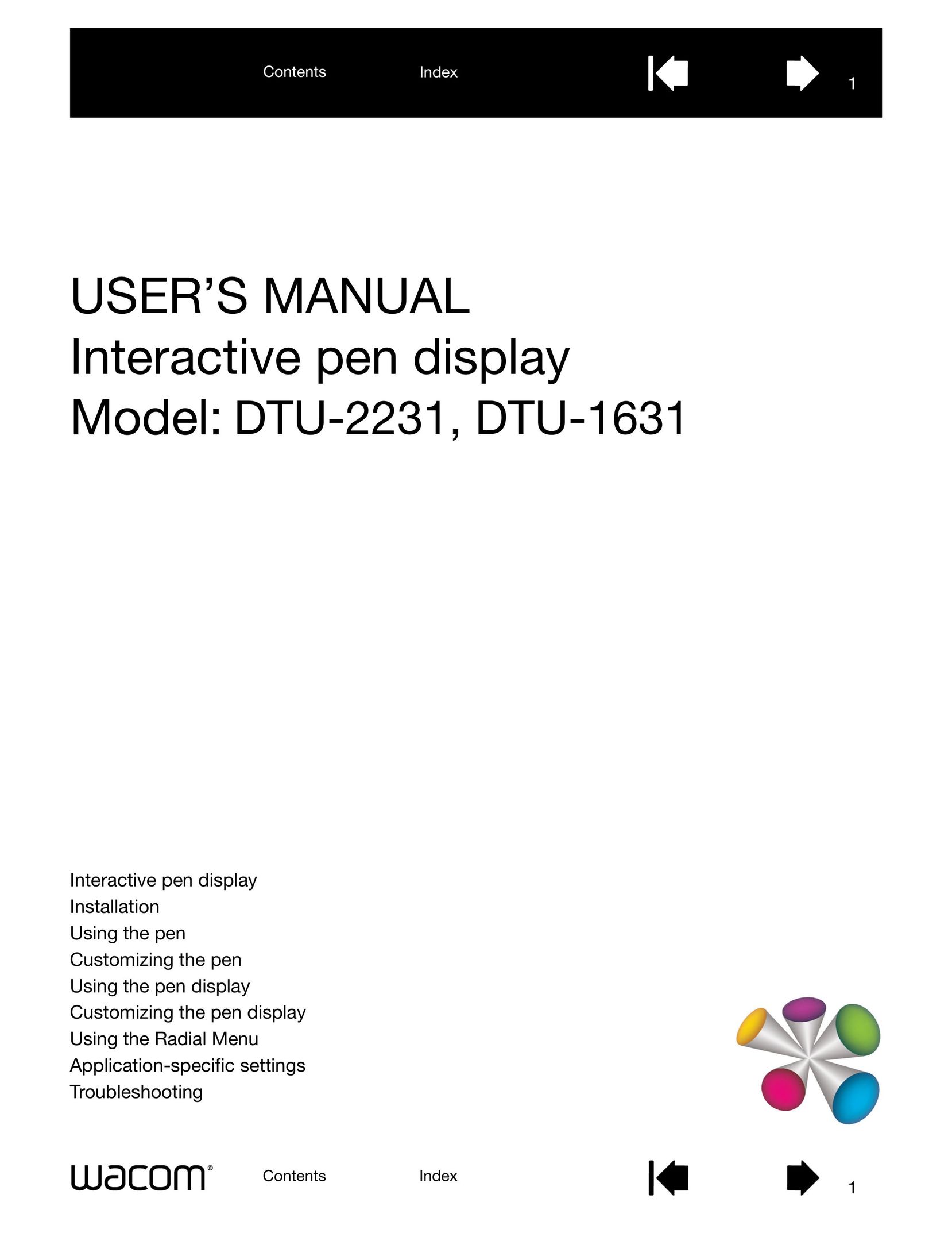 Wacom DTU-1631 Laptop User Manual