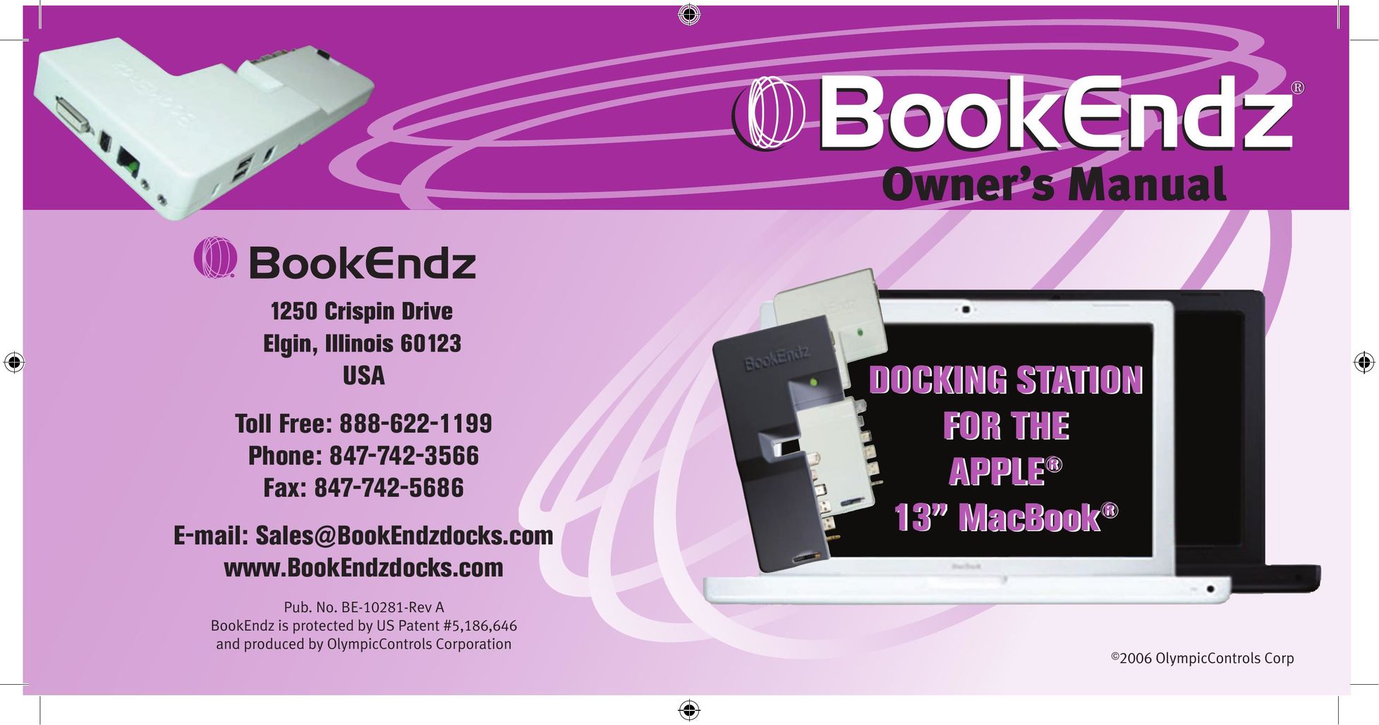 Bookendz BE-10281 Laptop Docking Station User Manual