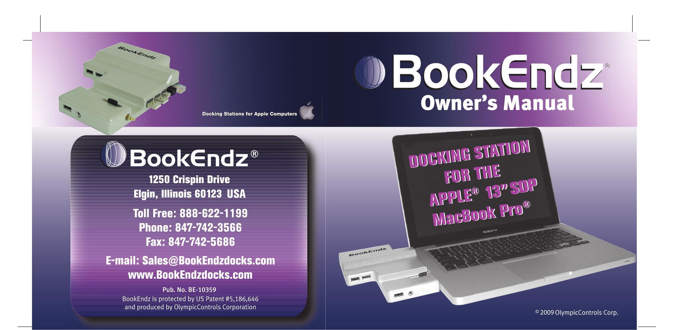Bookendz BE-10359 Laptop Docking Station User Manual