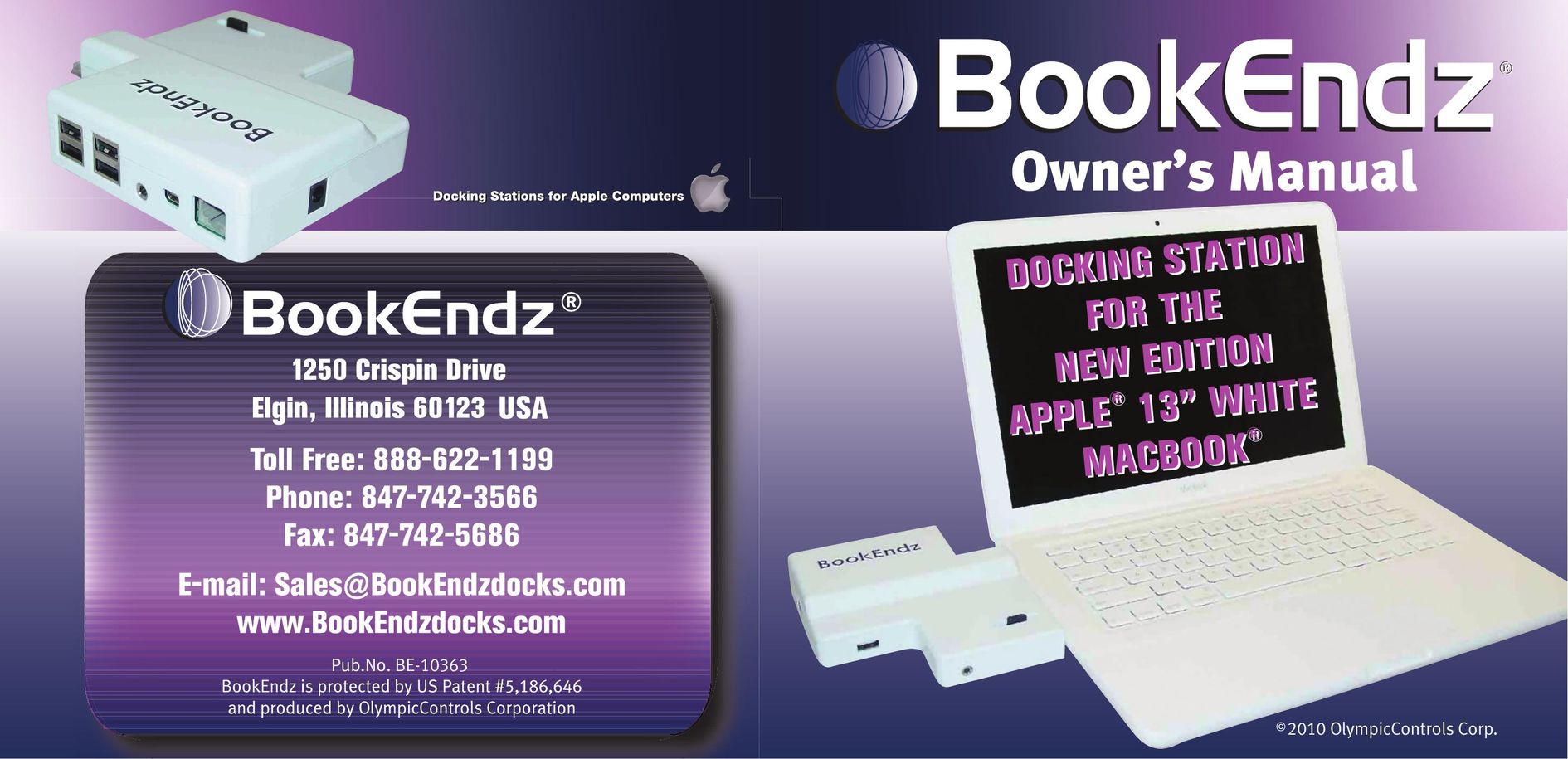 Bookendz BE-MB13WT Laptop Docking Station User Manual