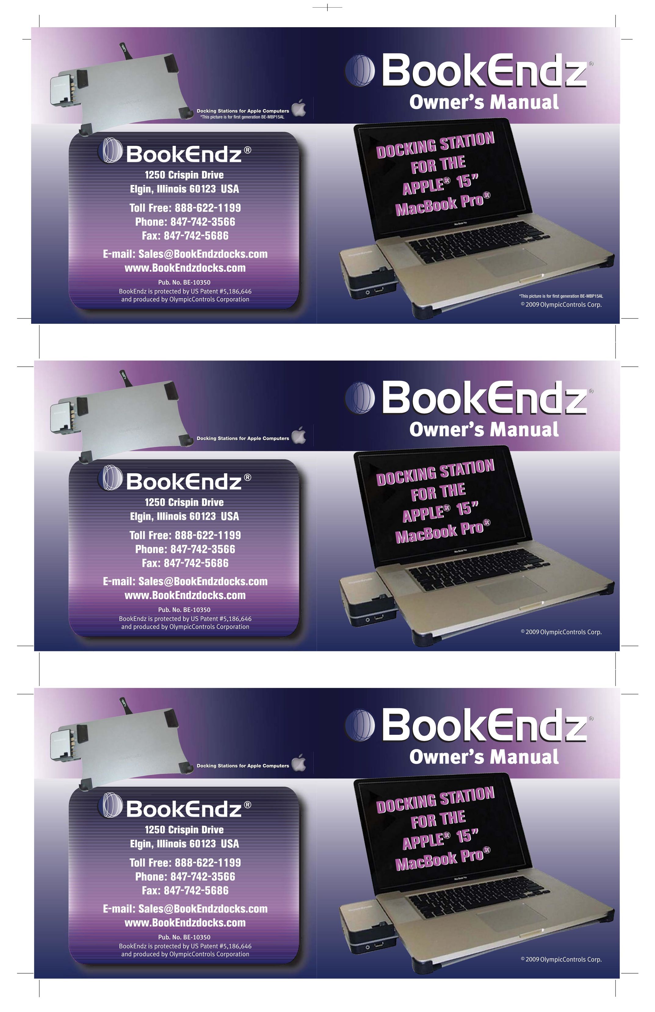 Bookendz BE-MBP15 Laptop Docking Station User Manual
