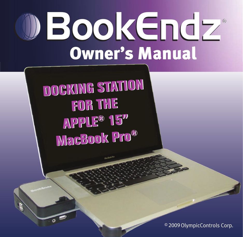 Bookendz BE-MBP15AL Laptop Docking Station User Manual