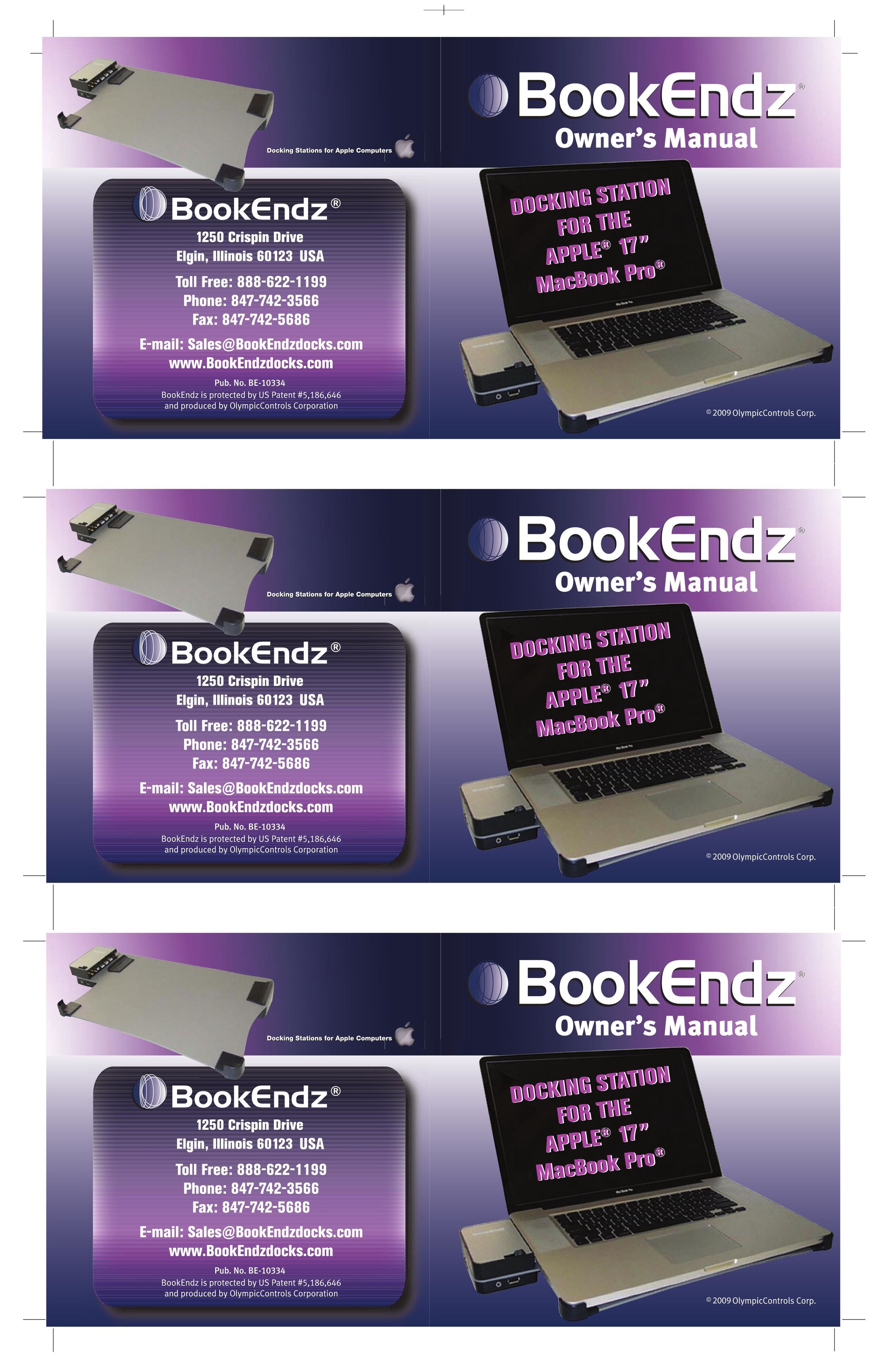 Bookendz BE-MBP17AL Laptop Docking Station User Manual