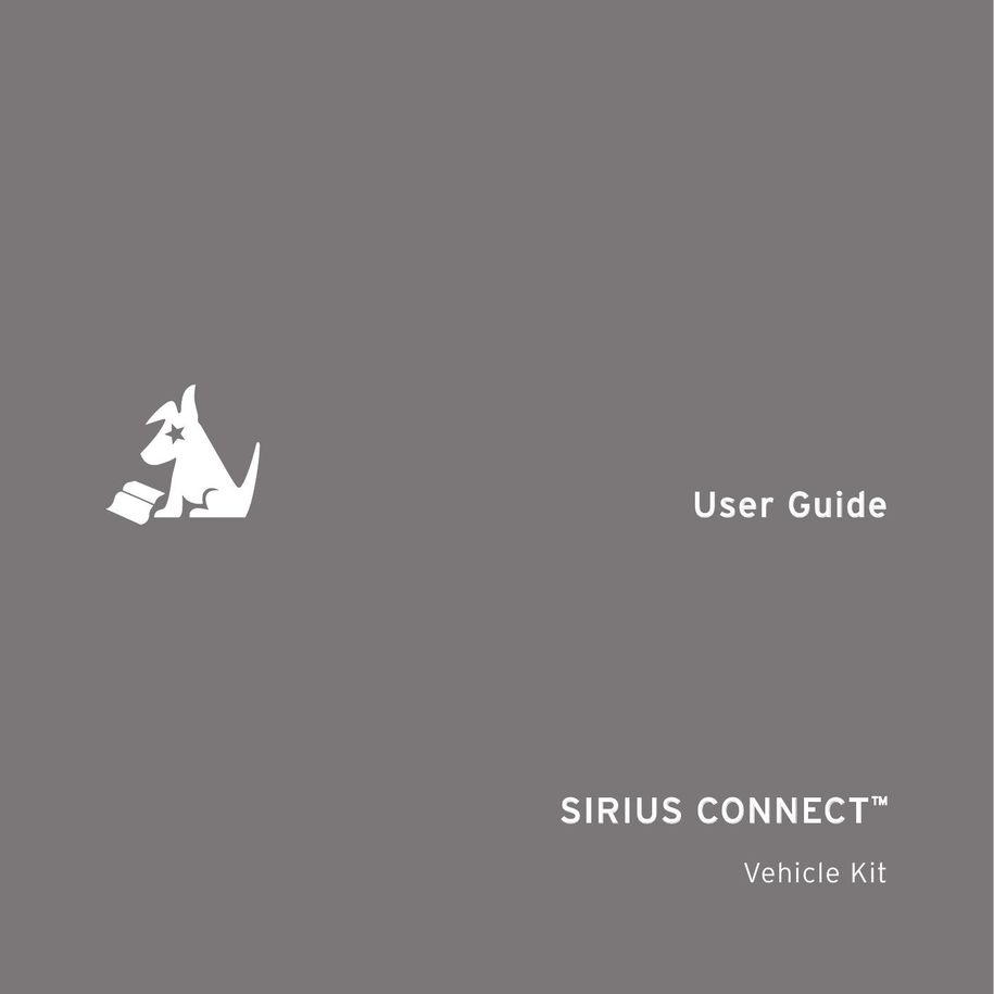 Sirius Satellite Radio SCVDOC1 Laptop Docking Station User Manual