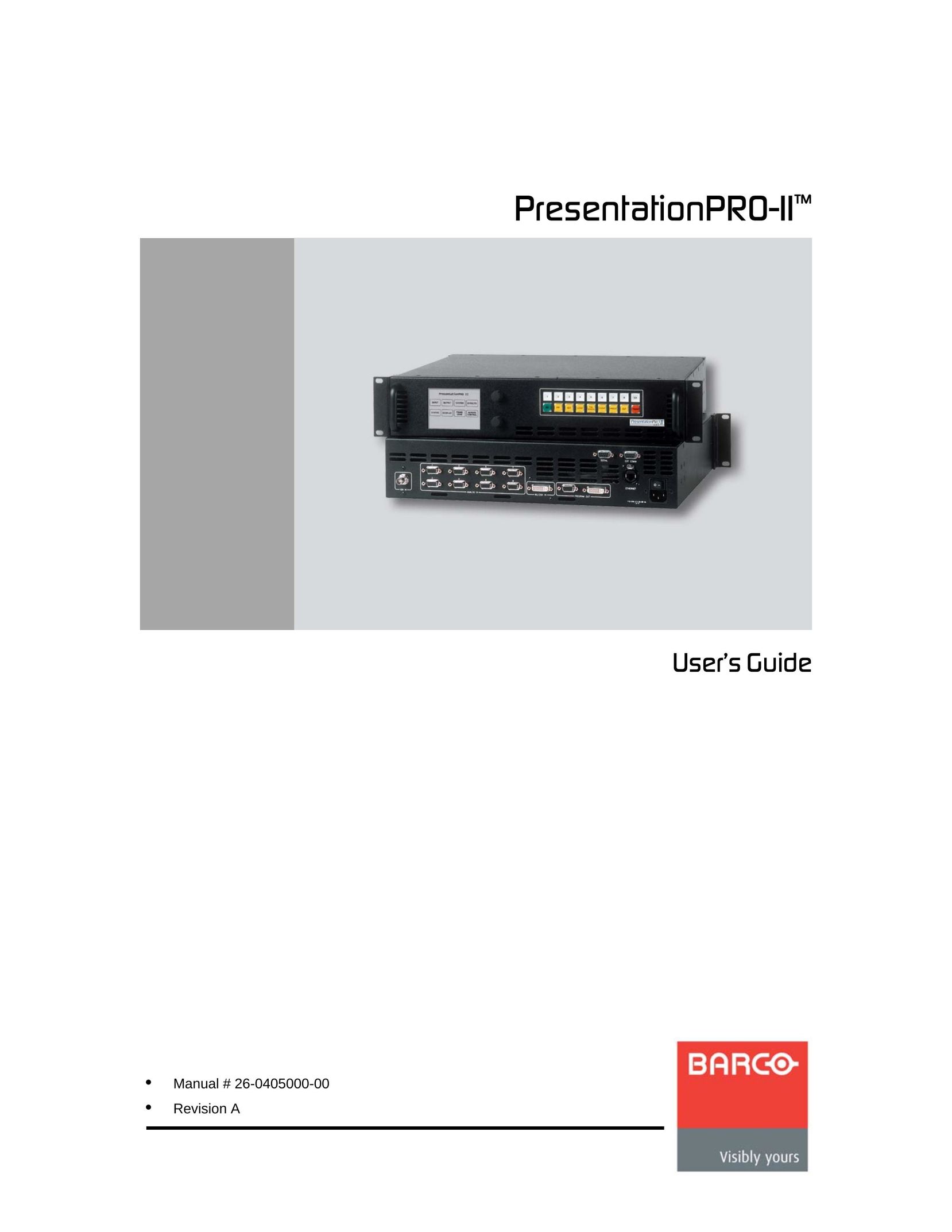 Barco 26-0405000-00 Laser Pointer User Manual