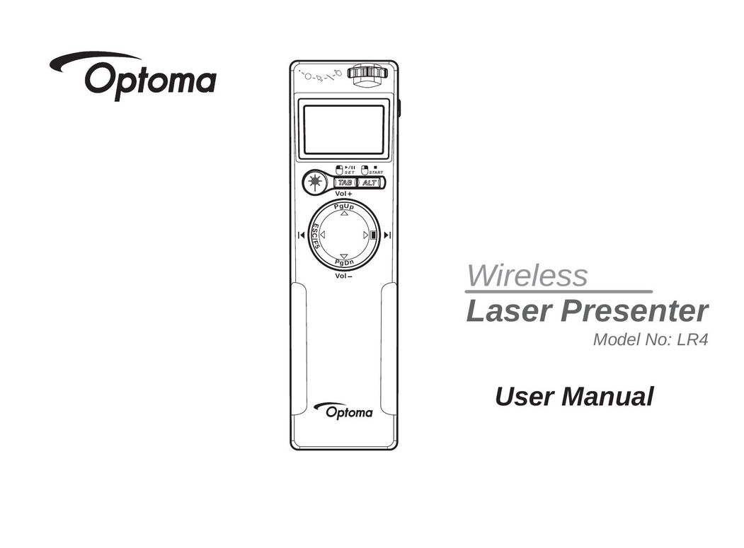 Optoma Technology LR4 Laser Pointer User Manual