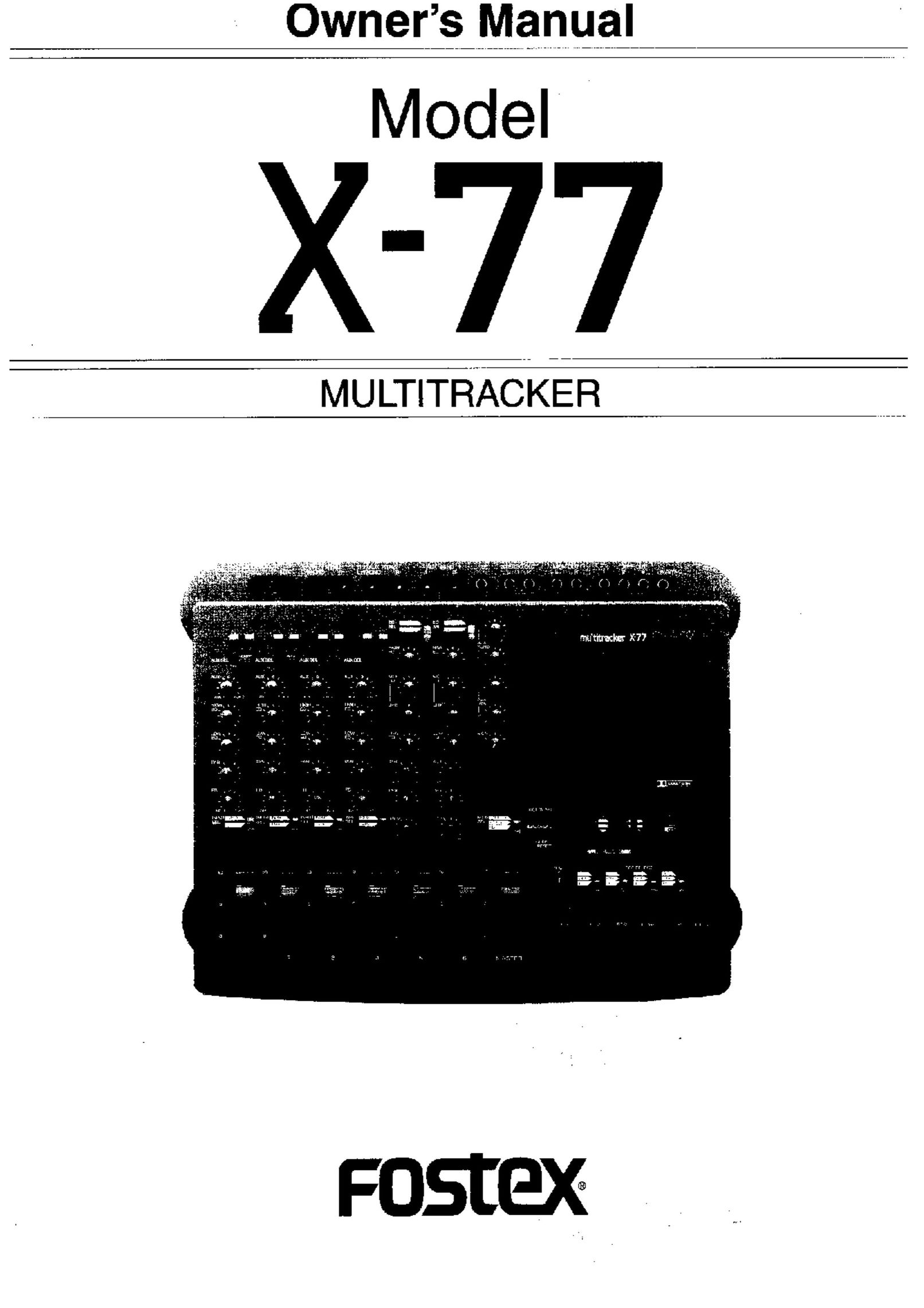 Fostex X-77 Microcassette Recorder User Manual