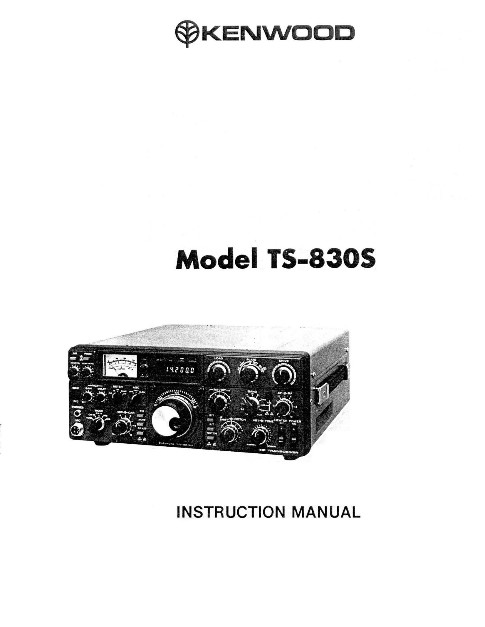 Kenwood TS-8305 Microcassette Recorder User Manual