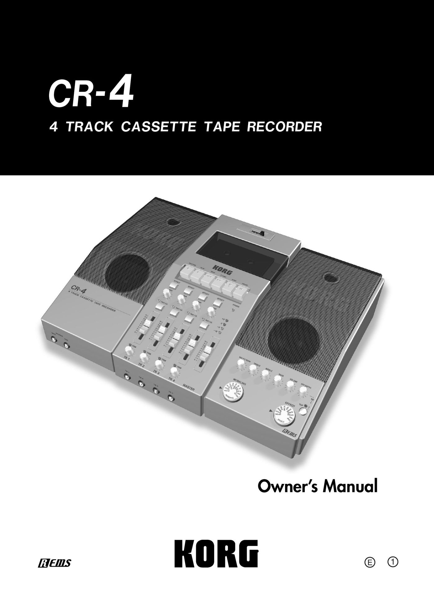 Korg CR-4 Microcassette Recorder User Manual