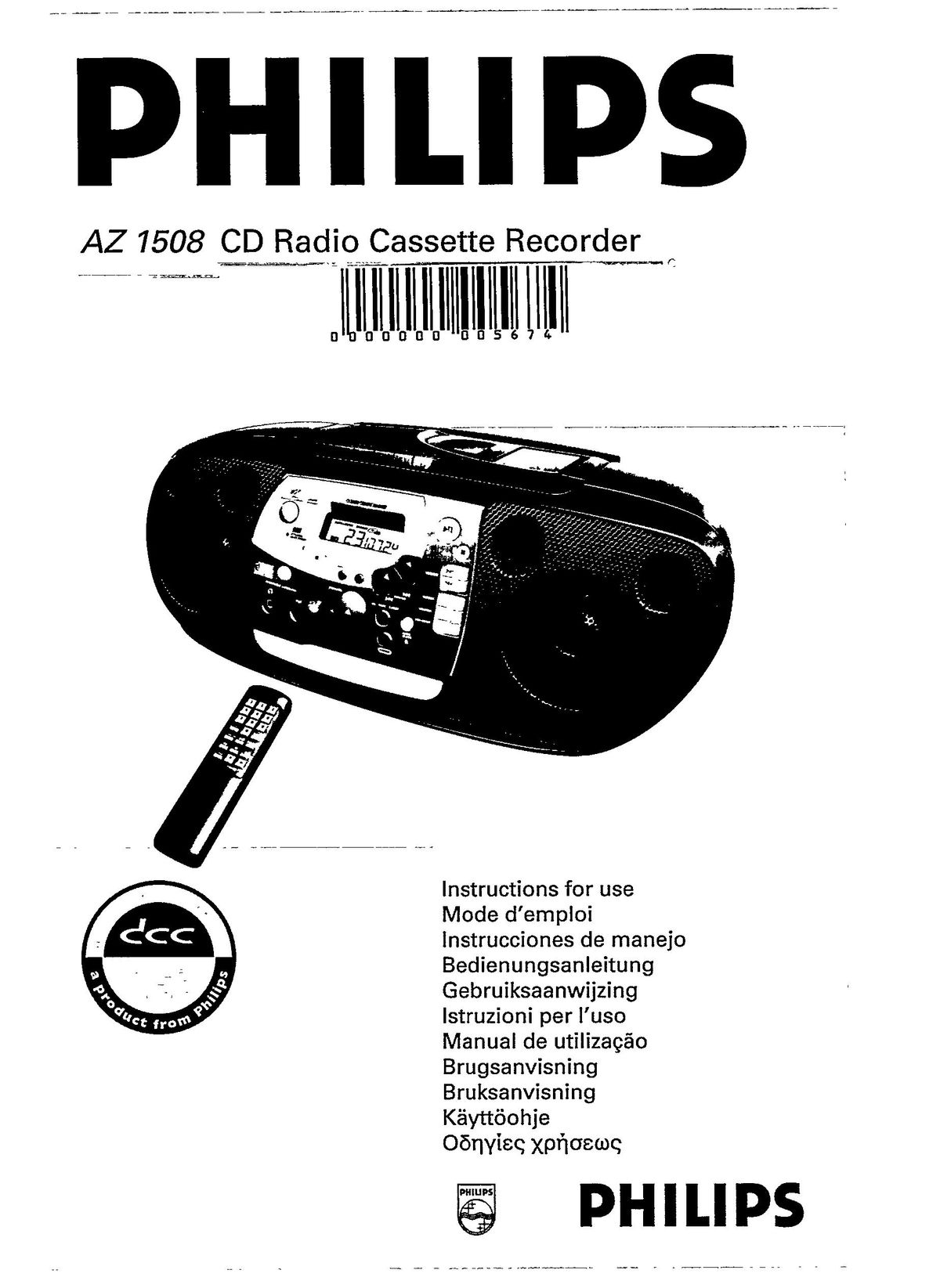 Magnavox AZ150 Microcassette Recorder User Manual