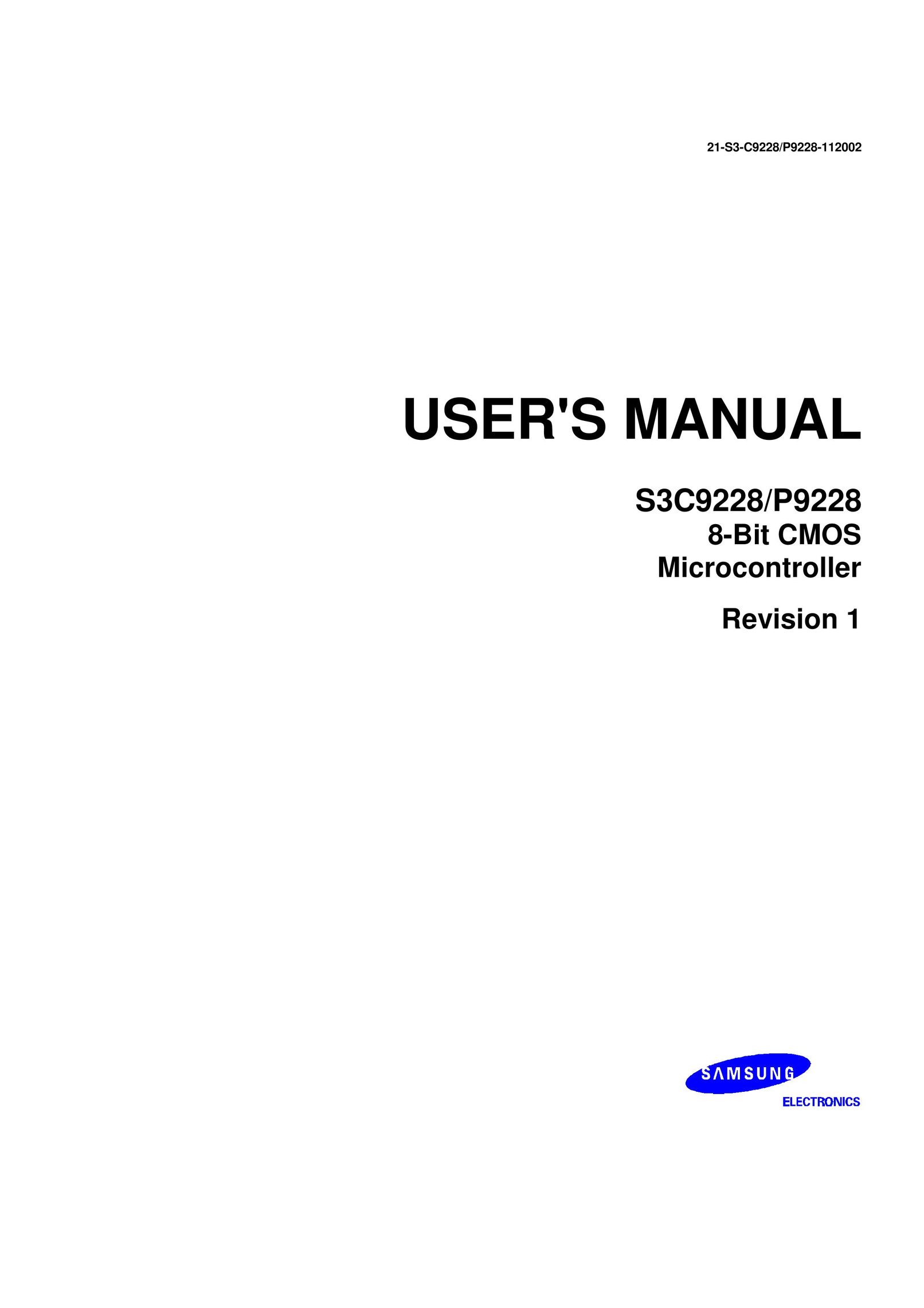 Samsung 8-Bit CMOS Microcontroller Microcassette Recorder User Manual