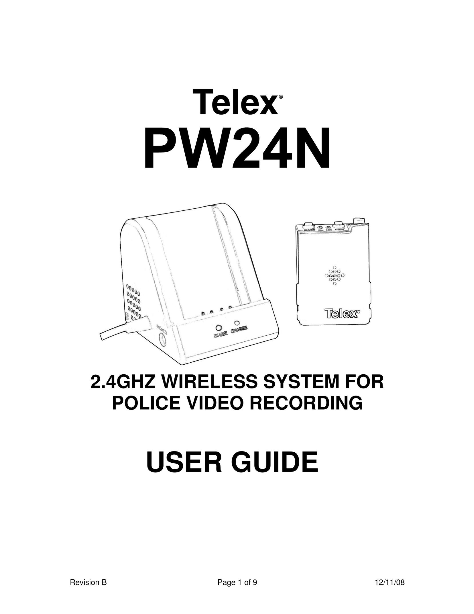 Telex PW24N Microcassette Recorder User Manual
