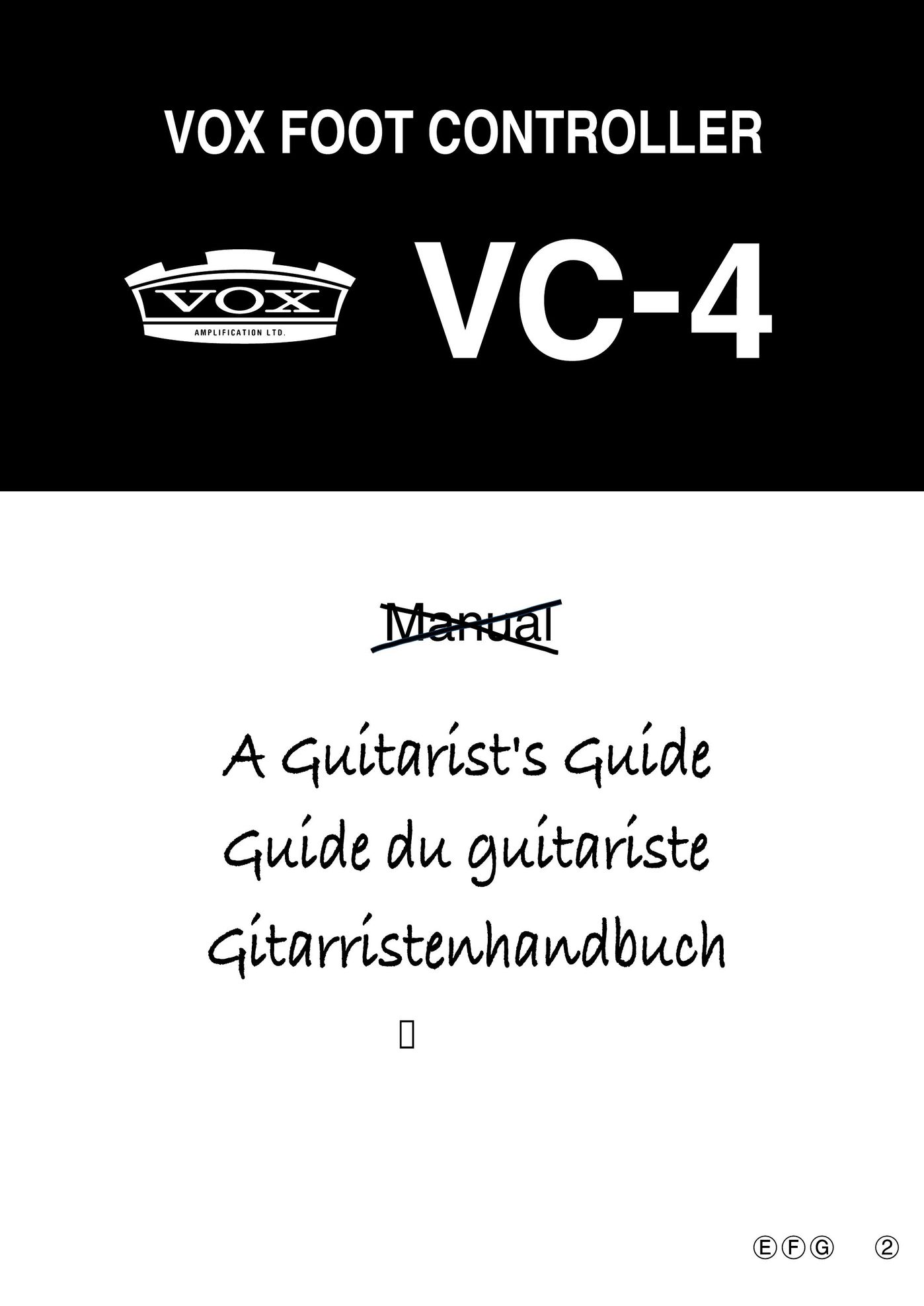 Vox VC-4 Microcassette Recorder User Manual