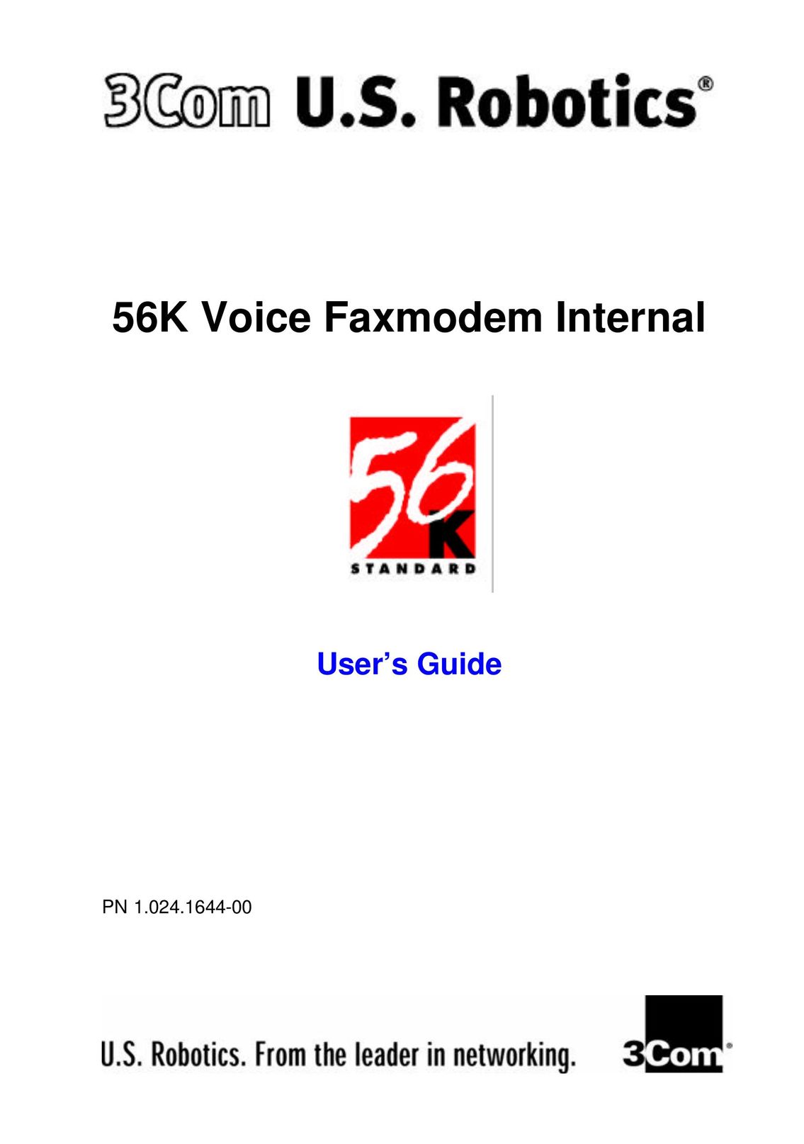 3Com 1.024.1644-00 Modem User Manual
