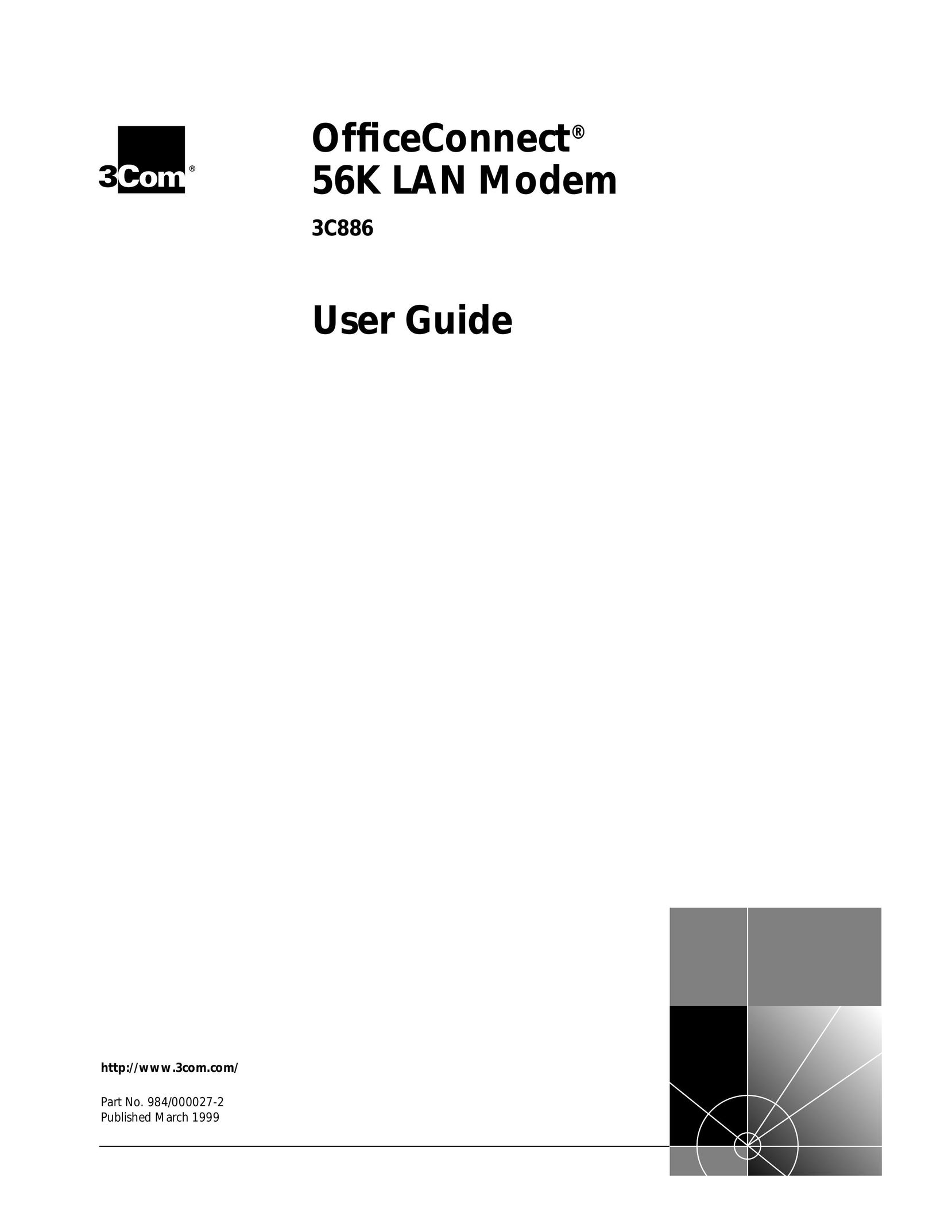 3Com 3C886 Modem User Manual