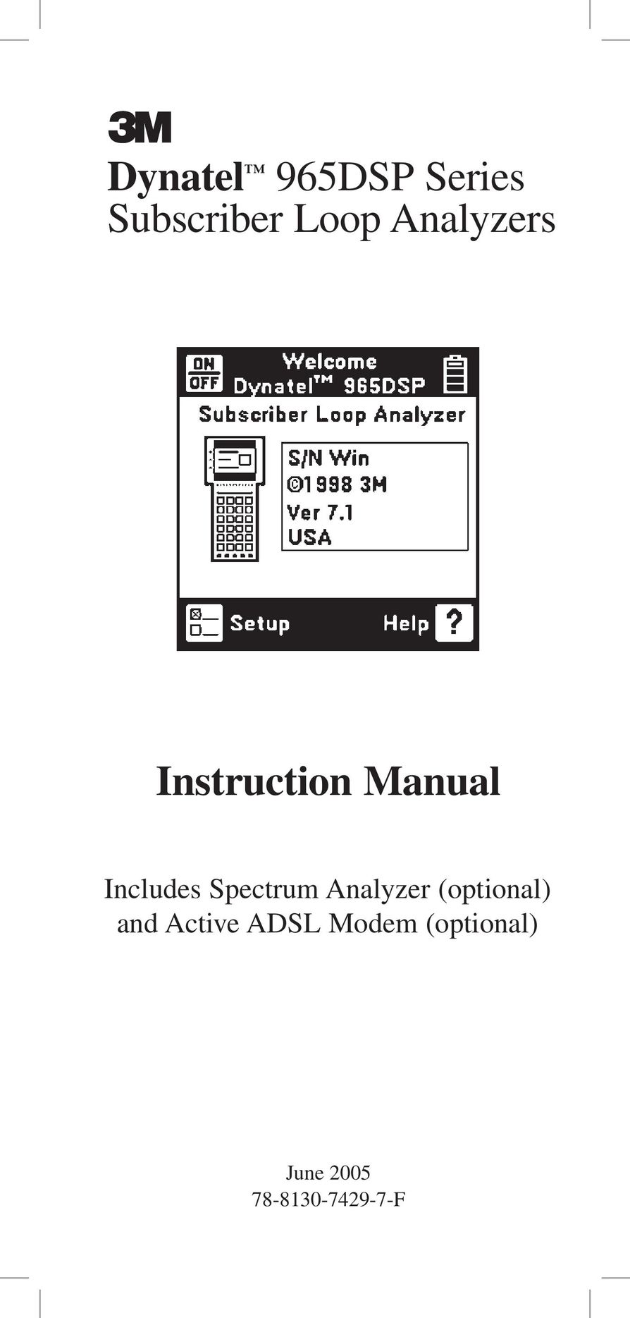 3M 965DPS Modem User Manual
