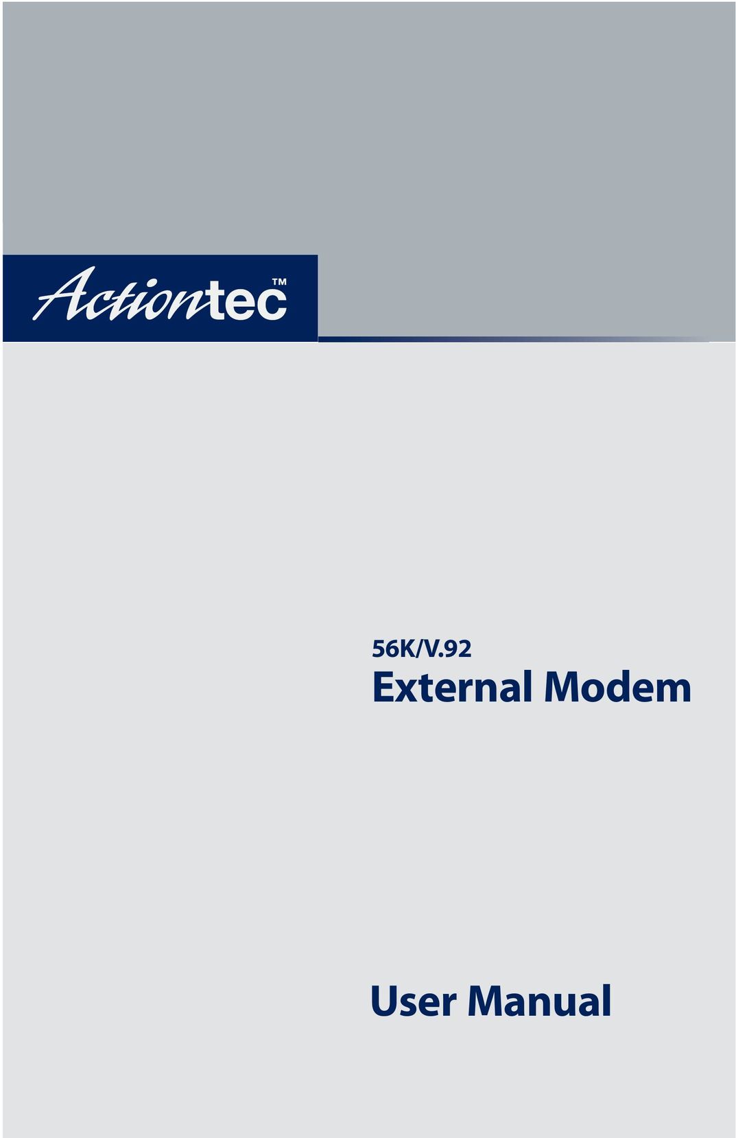 Actiontec electronic 56K/V.92 Modem User Manual