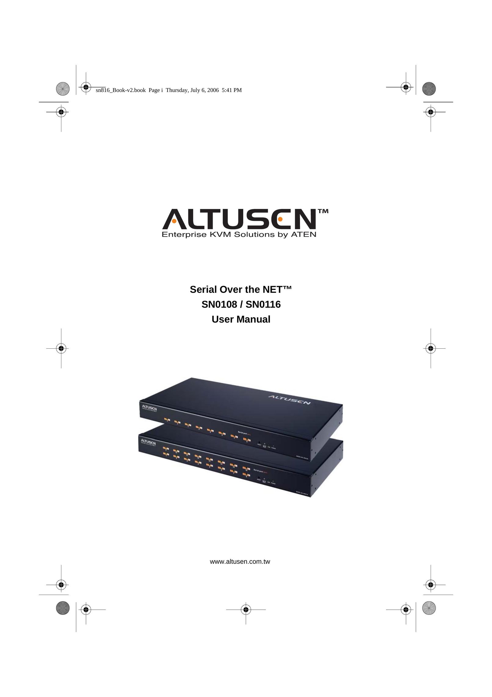 ATEN Technology SN0108 / SN0116 Modem User Manual
