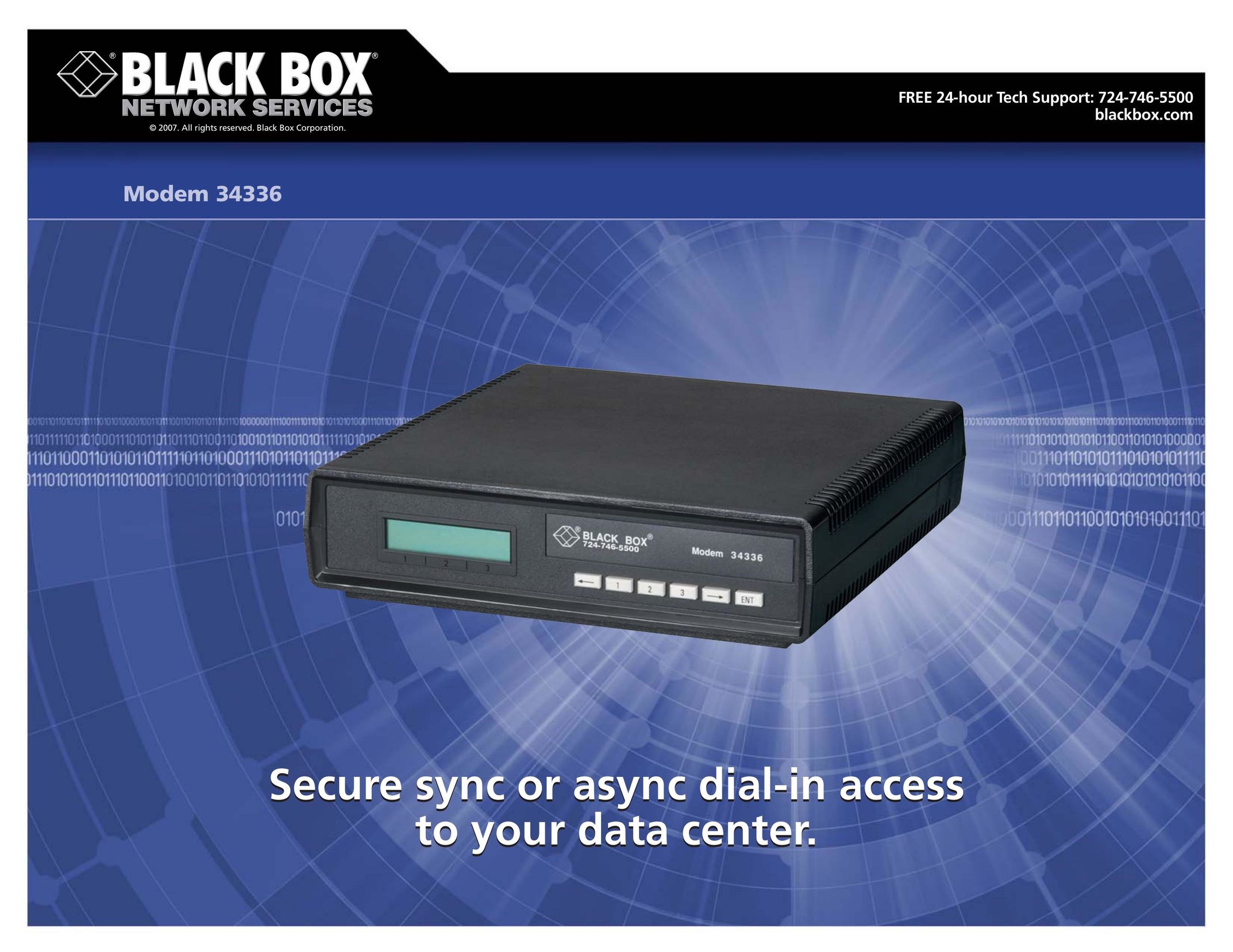 Black Box 34336 Modem User Manual