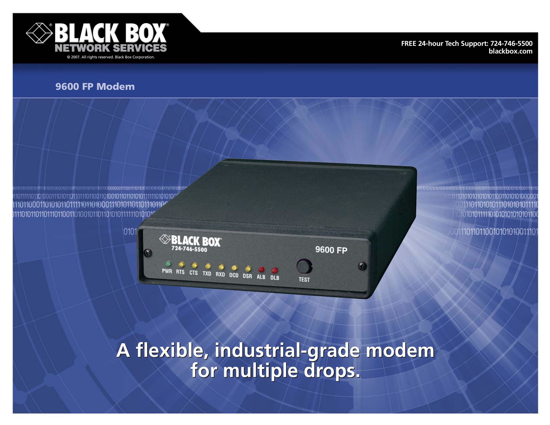 Black Box 9600 FP Modem User Manual