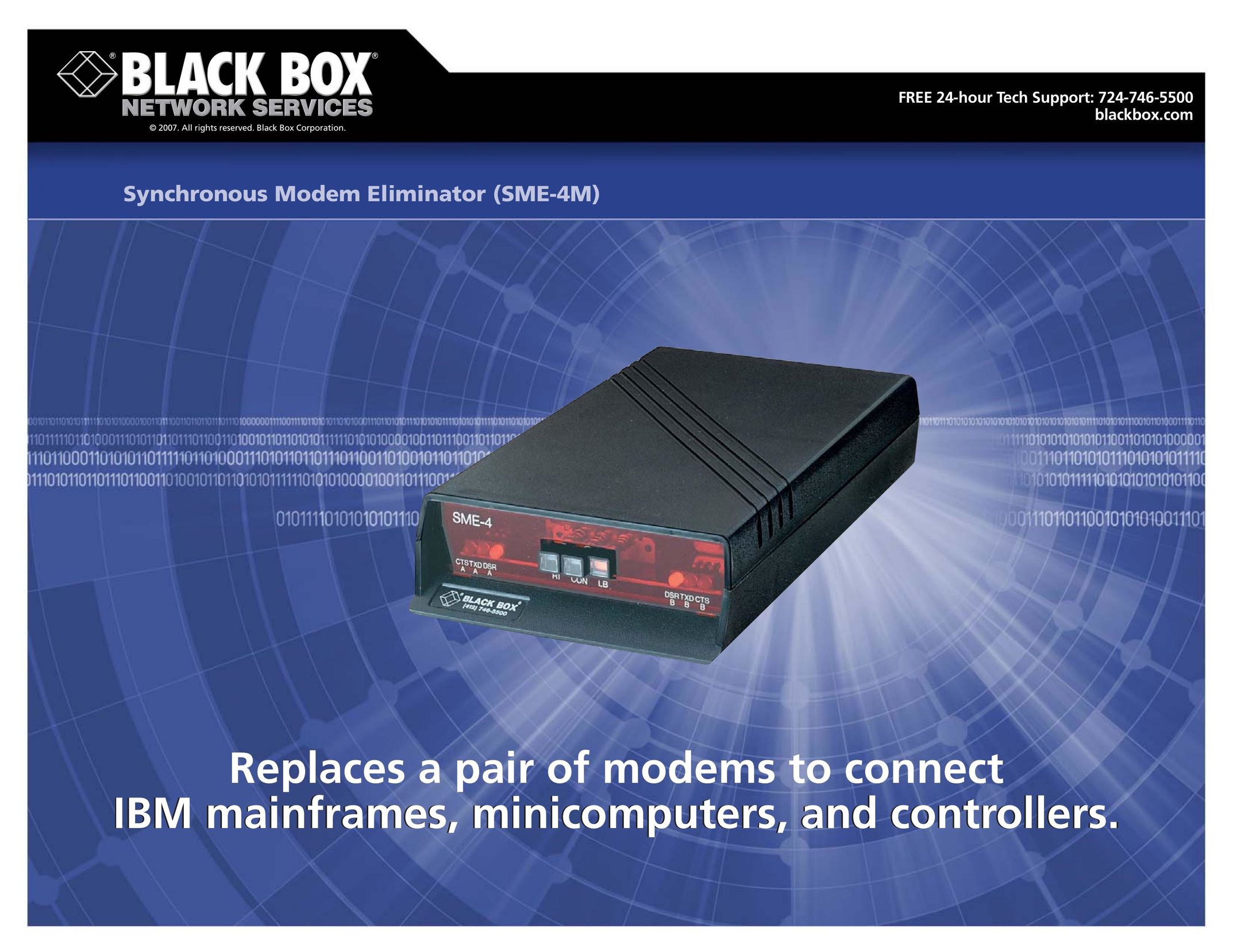 Black Box SME-4M Modem User Manual
