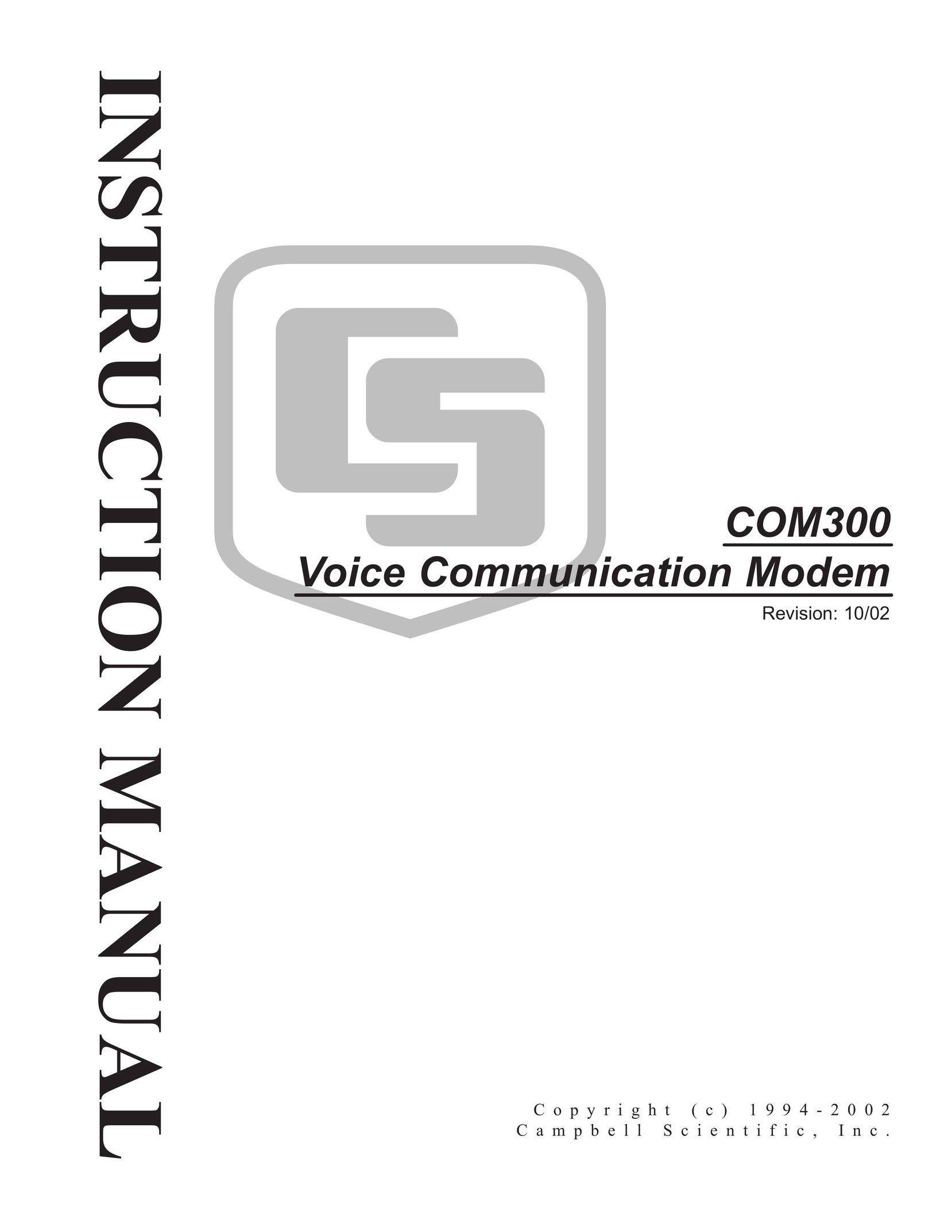Campbell Manufacturing COM300 Modem User Manual