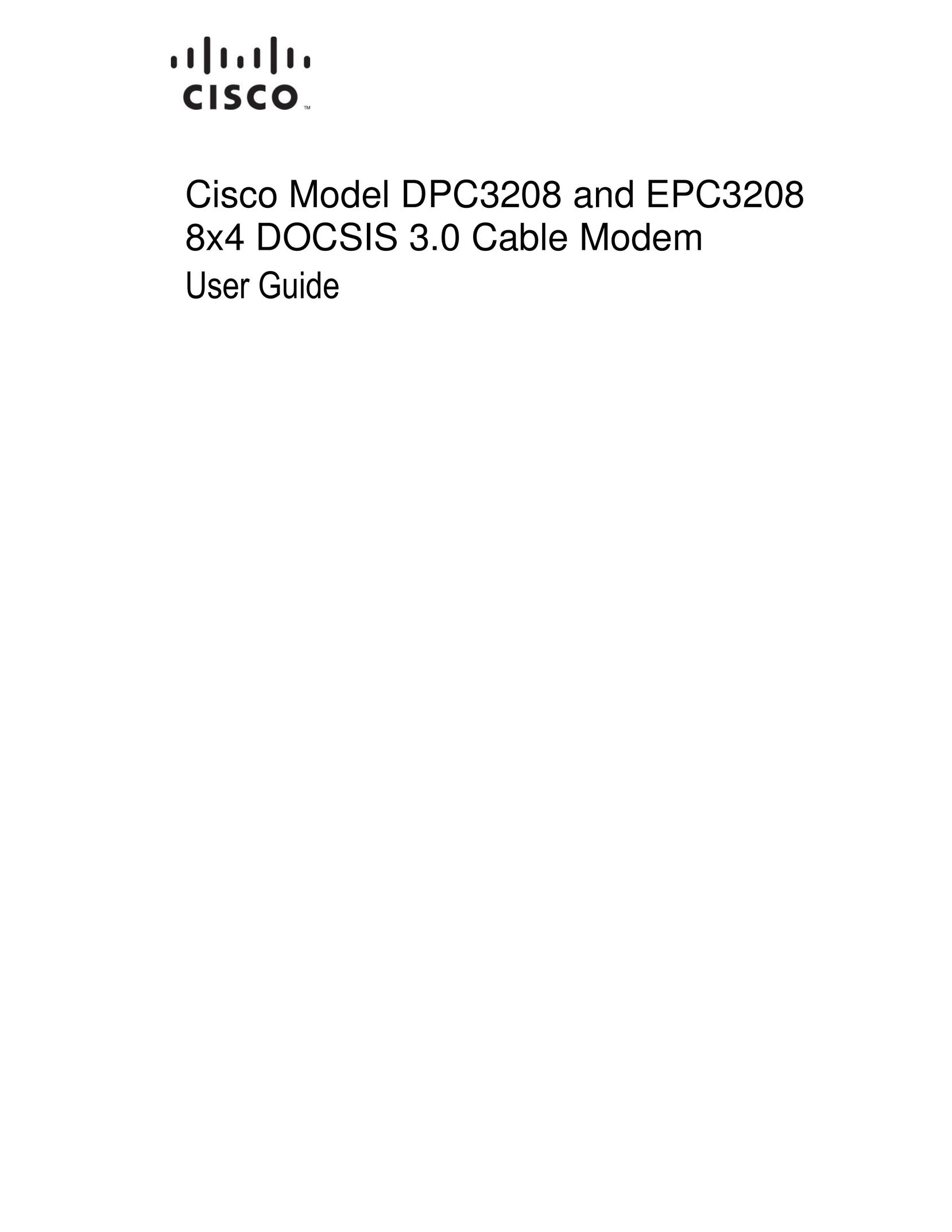 Cisco Systems DPC3208 Modem User Manual