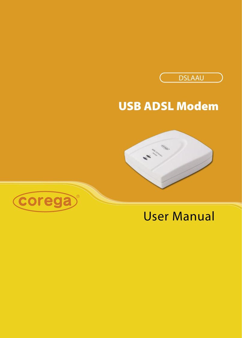 Corega DSLAAU Modem User Manual